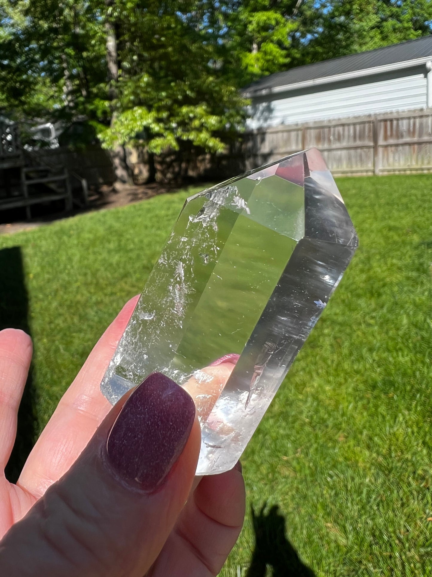 Lemurian Quartz Tower, new, veils, fine Lemurian healing, magick crystal, 2.25”