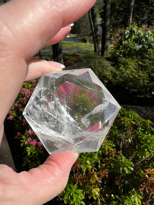 Lemurian Diamond, stunning carving, New, 2.75”, Brazil, high vibration crystal healing, crystals, altar, gift