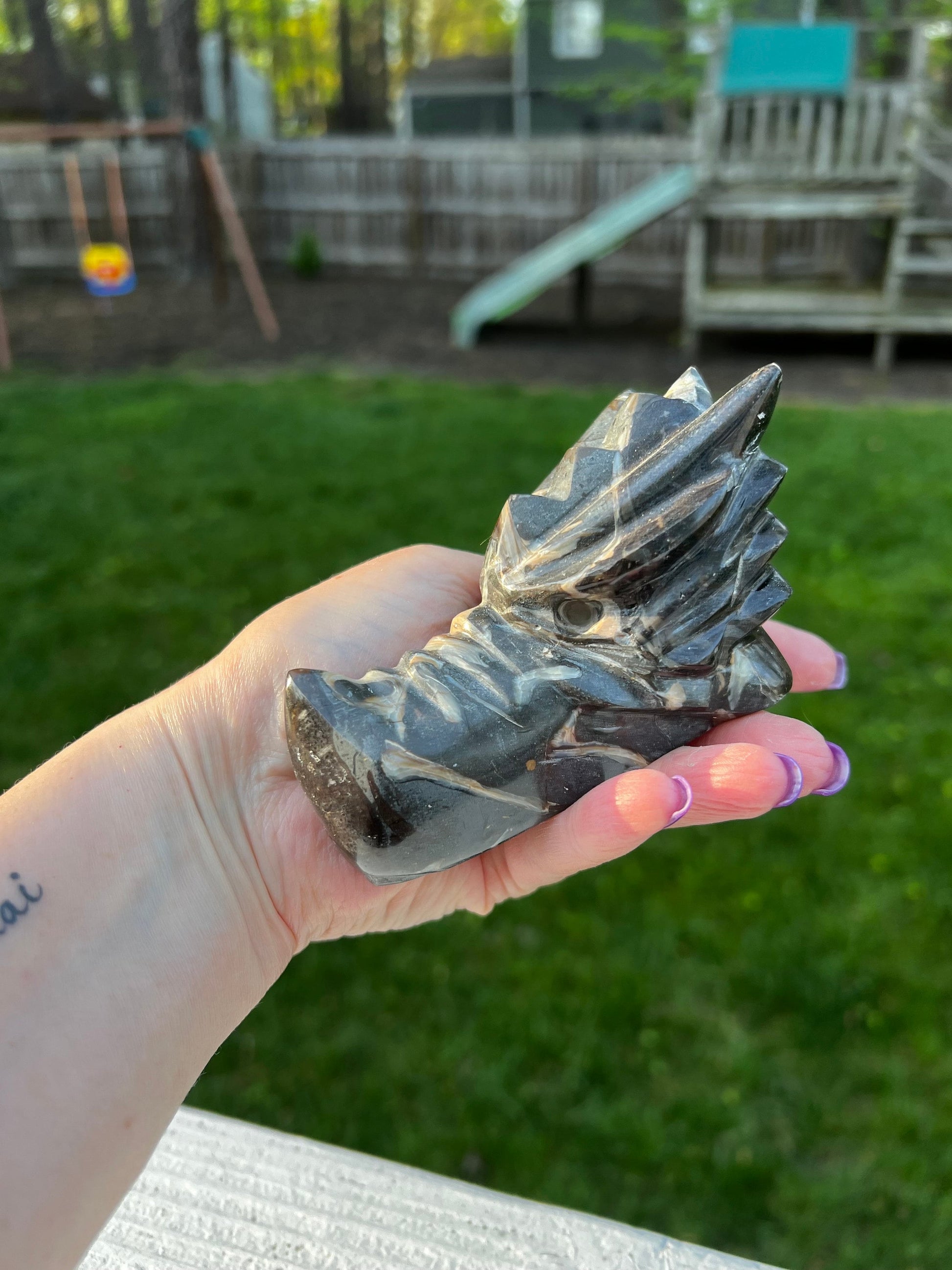 Large Septarian Dragon, beautiful carving, gift, altar, high vibration crystals