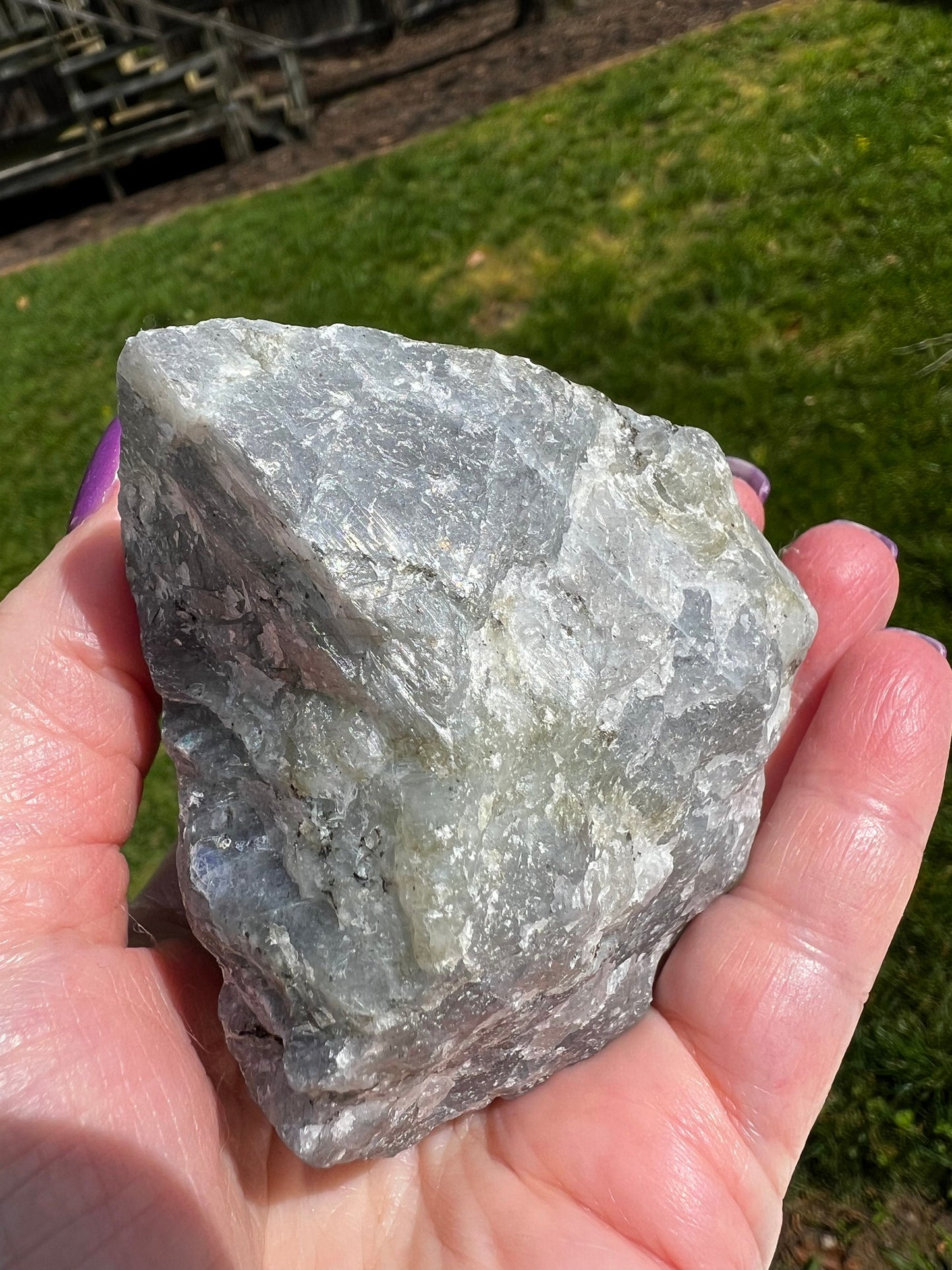 Labradorite Freeform Rough Chunk Specimen, gorgeous rainbow orange-fire flash, New, Gift