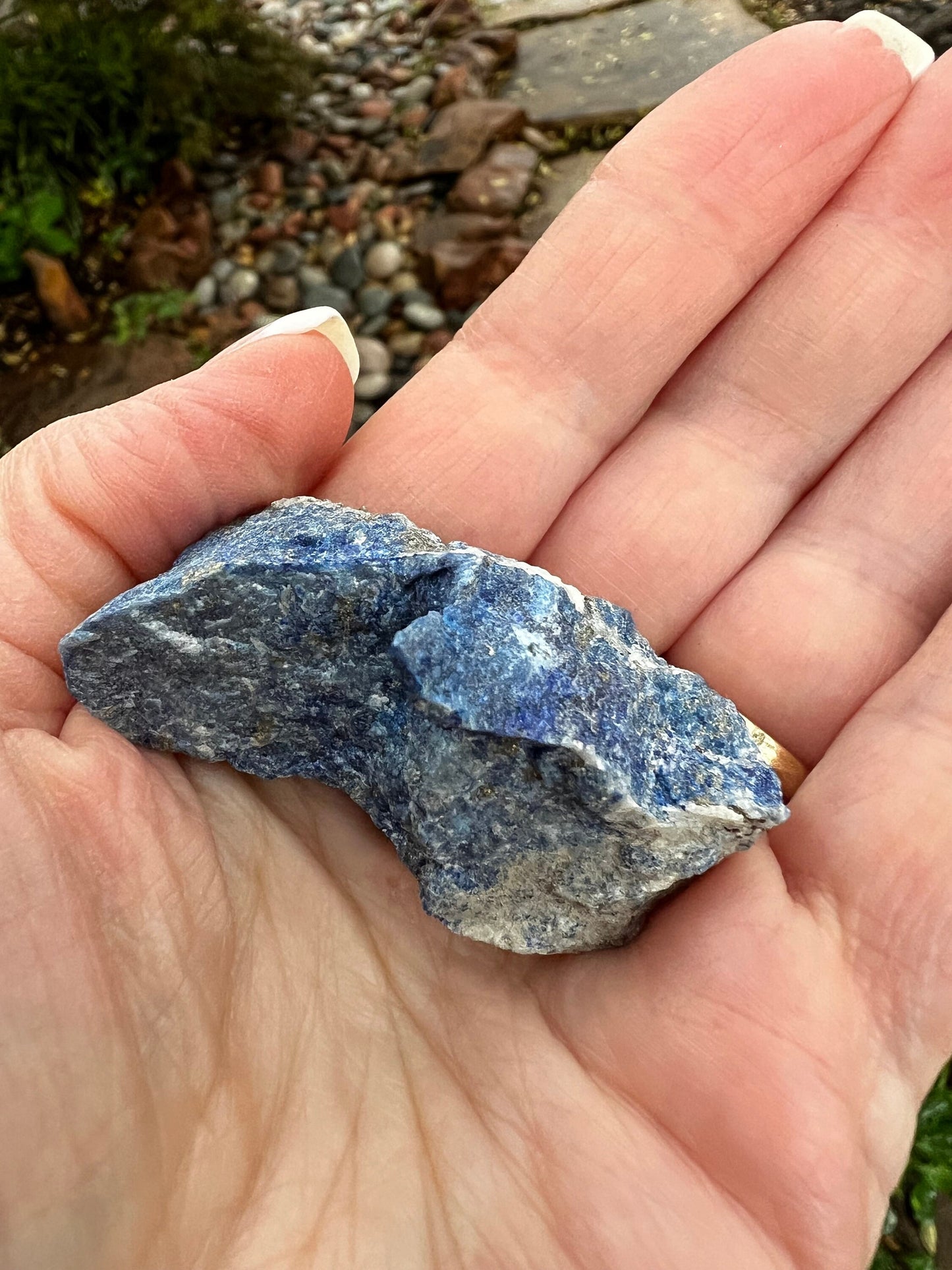 Raw Lapis Lazuli Chunk, New, crystal healing, high vibration crystals, altar, gift, tumble, palm stone