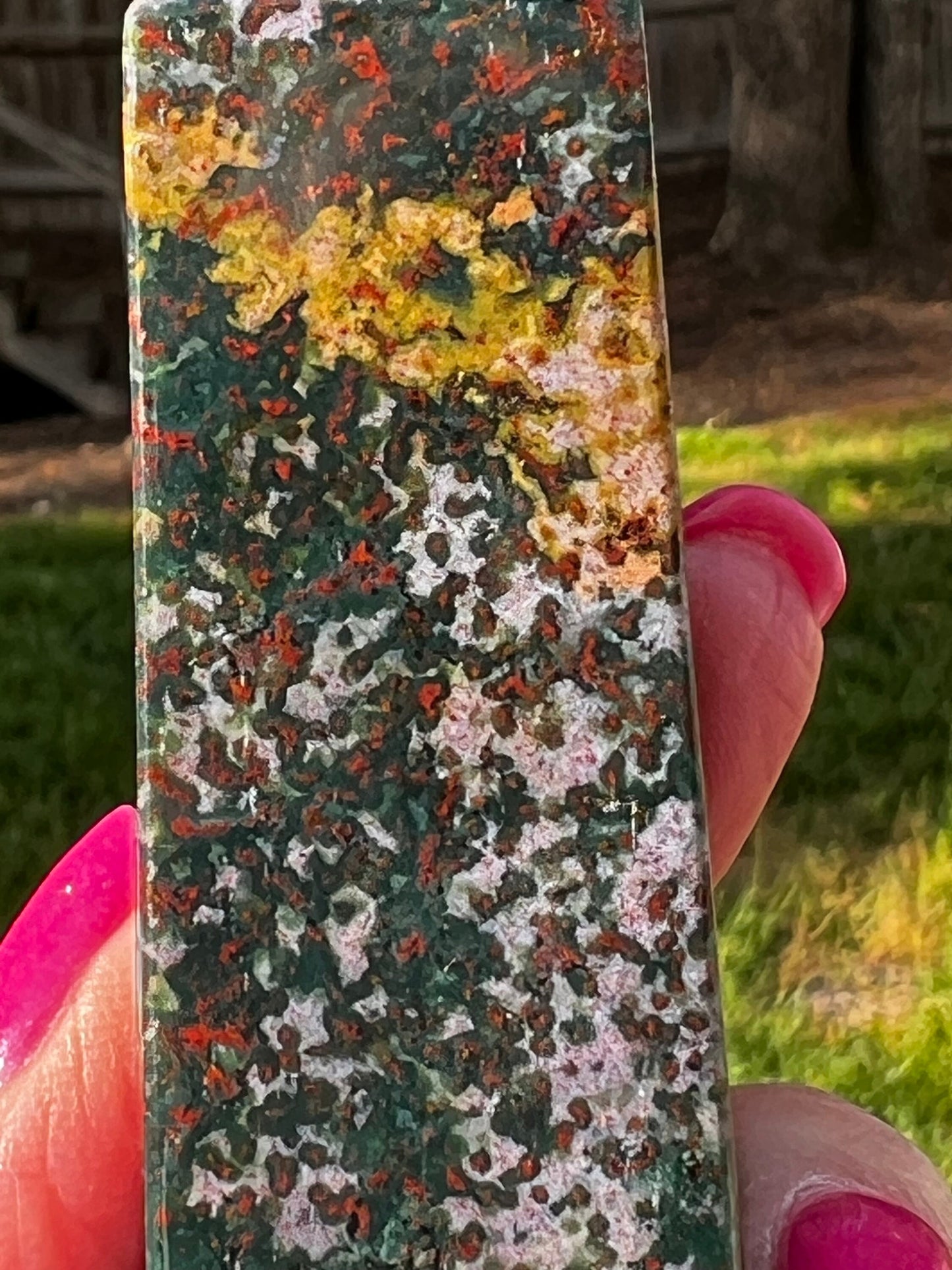 Ocean Jasper Tower, New, beautifully carved for altars, gifts, crystal healing, high vibration crystals 5”