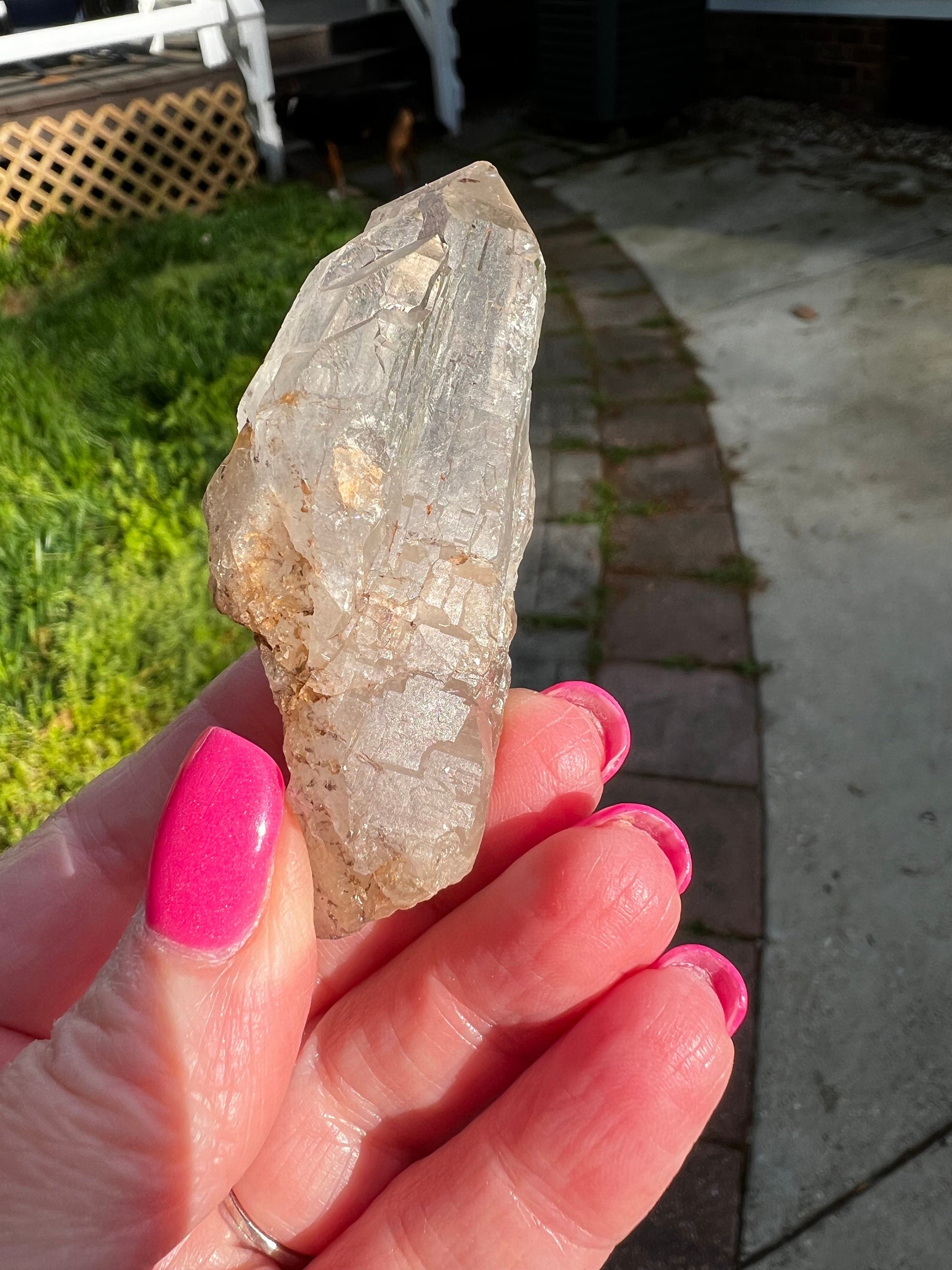 Cathedral Quartz Wand, clusters of points, magickal statement piece, altar, 2.75”, high vibration crystals