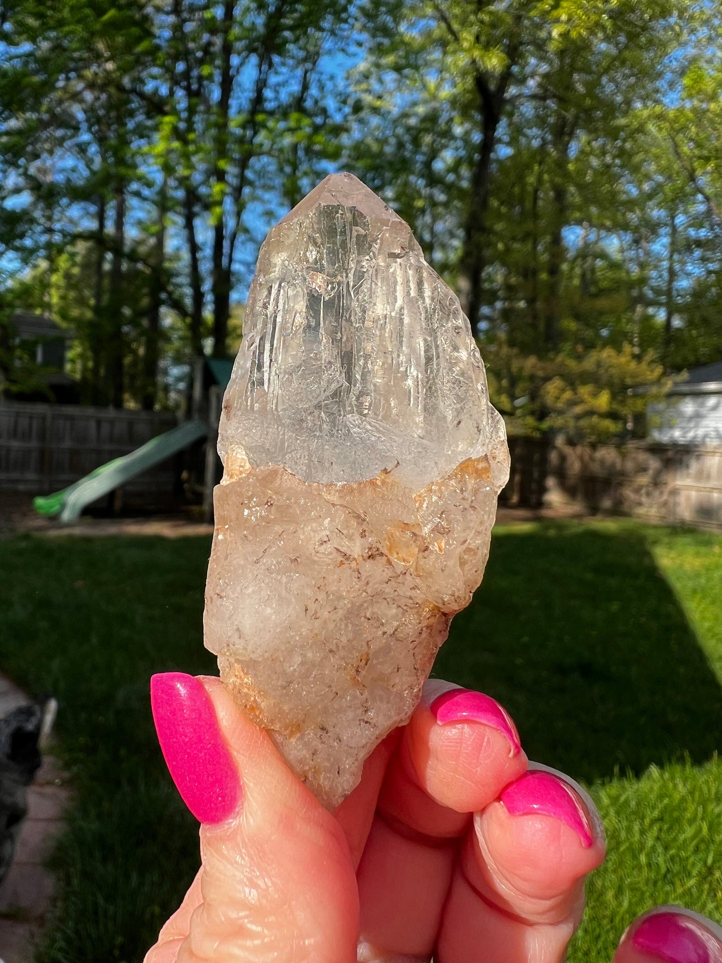 Cathedral Quartz Wand, clusters of points, magickal statement piece, altar, 2.75”, high vibration crystals