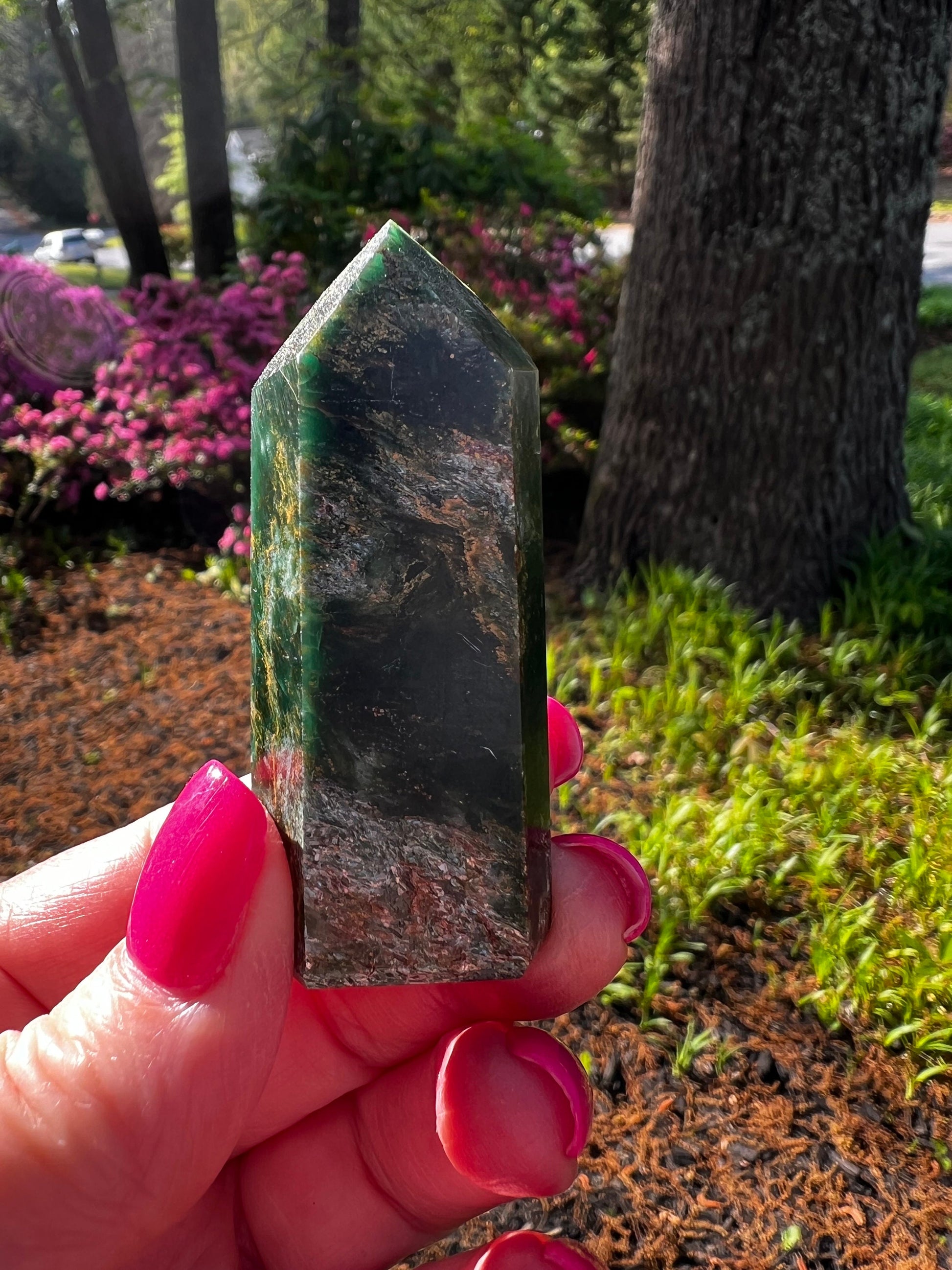 Jade Tower, beautiful and authentic Brazil jade, perfectly polished, gift, crystal healing, 2.4”, gifts, high vibration crystals