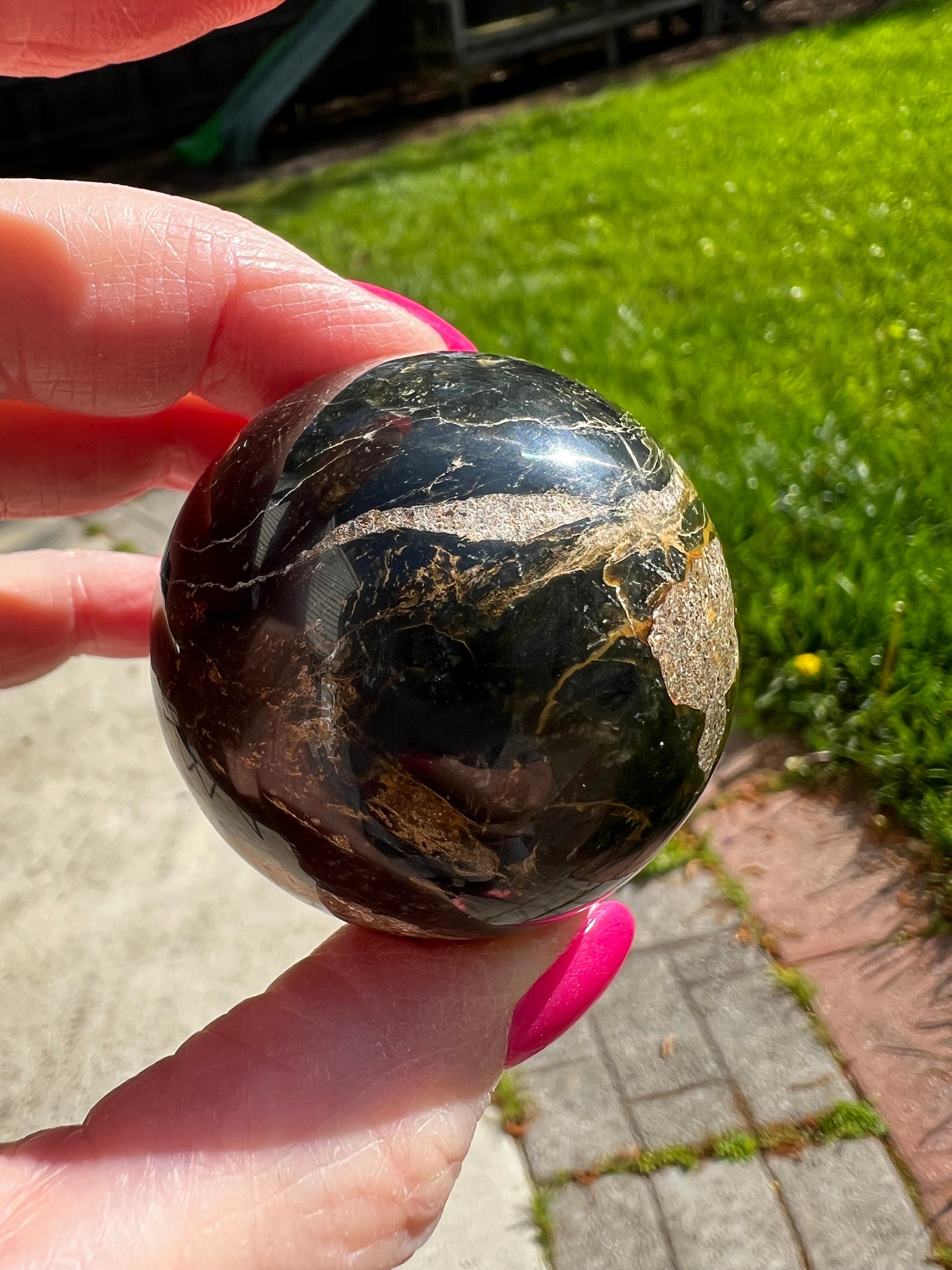 Pietersite Sphere, New, altar, gift, crystal healing, high vibration crystals, 5.5”