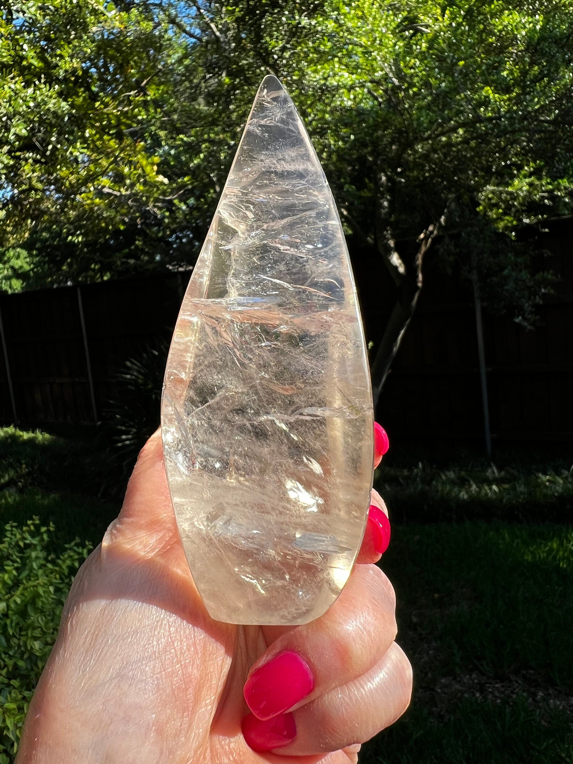 Smoky Lemurian Flame 5”, Brazil, high vibration crystals, crystal healing, gift