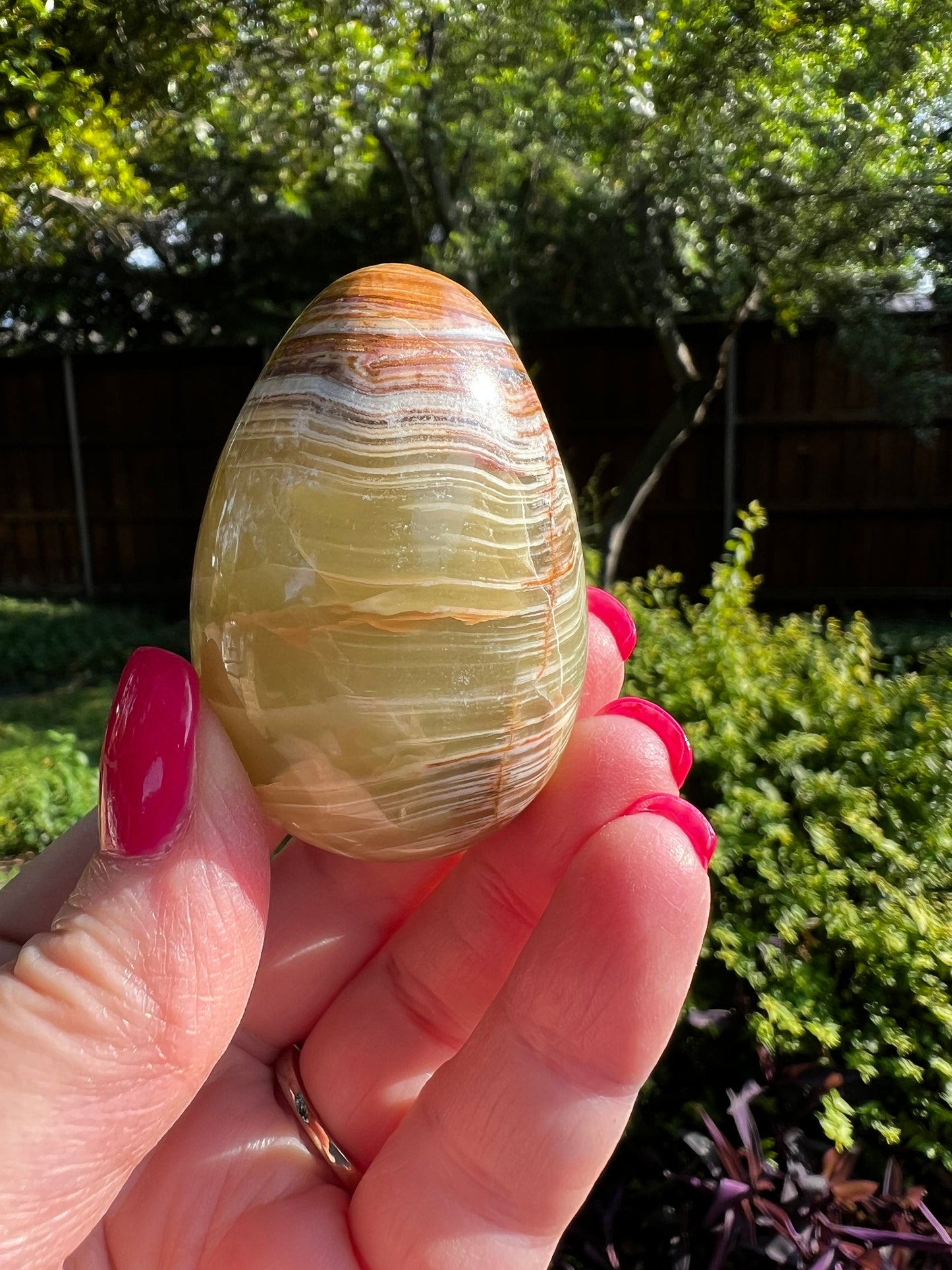 Green Onyx Egg, 2”, New, Crystal Healing, Gift, Altar, High Vibration Crystals