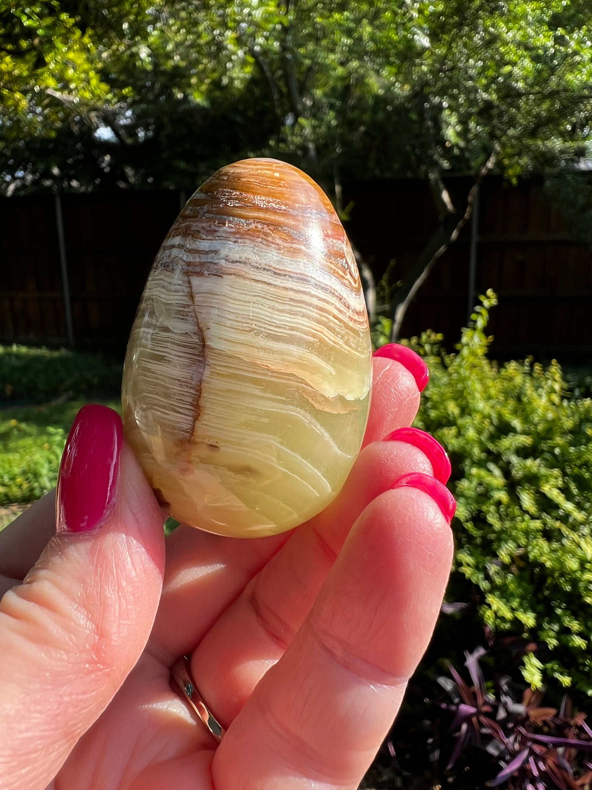 Green Onyx Egg, 2”, New, Crystal Healing, Gift, Altar, High Vibration Crystals