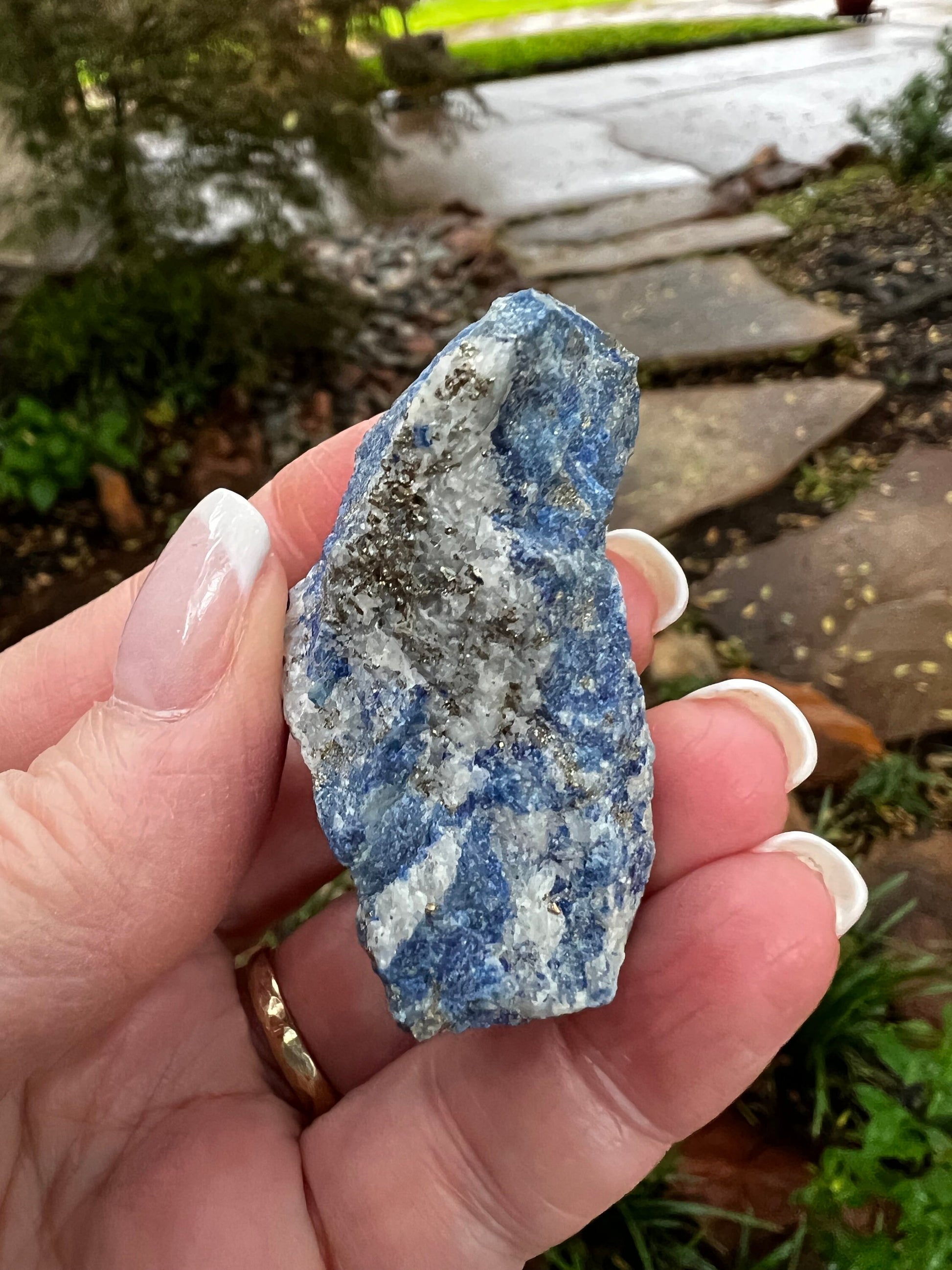 Raw Lapis Lazuli Chunk, New, crystal healing, high vibration crystals, altar, gift, tumble, palm stone