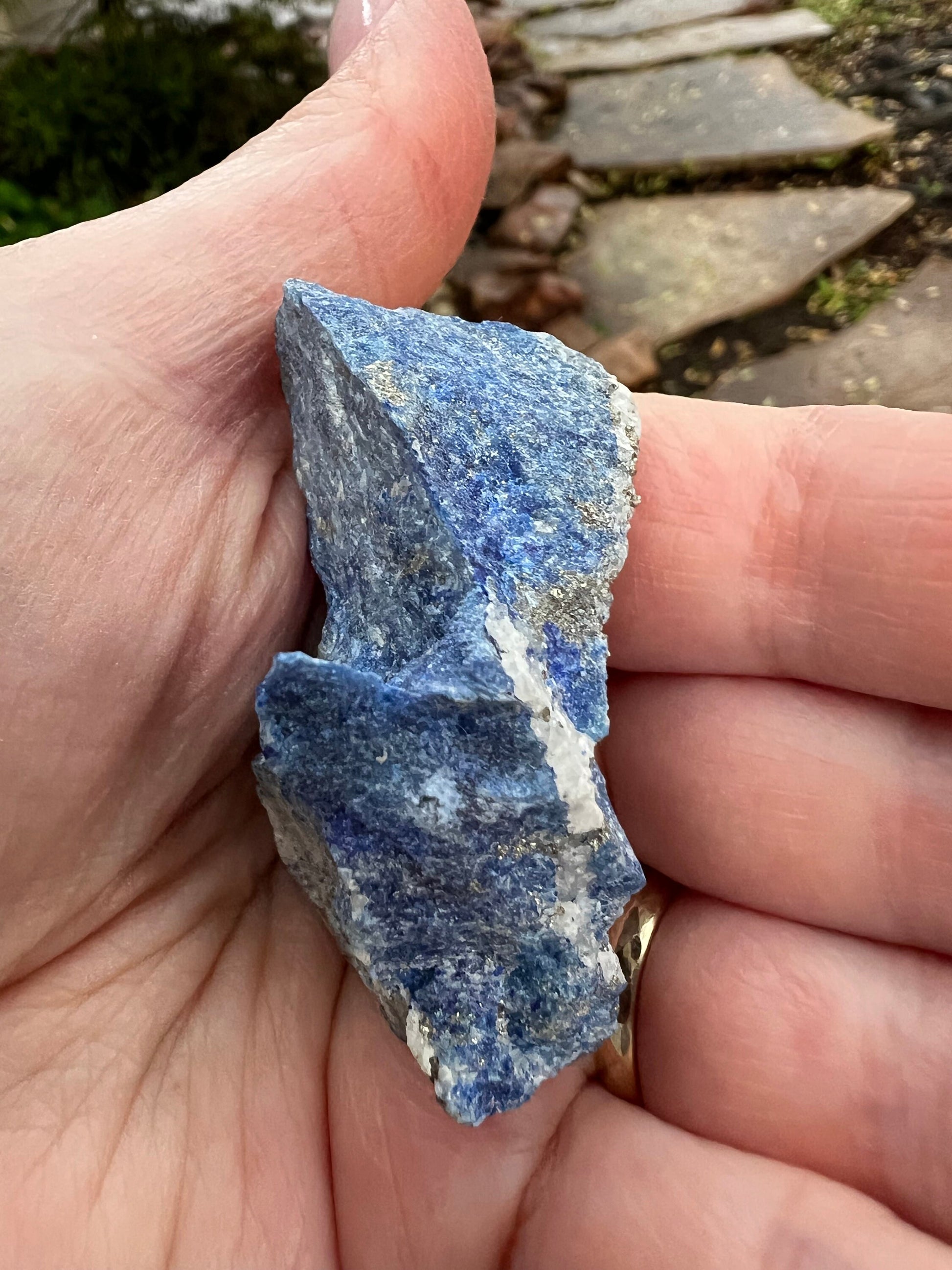 Raw Lapis Lazuli Chunk, New, crystal healing, high vibration crystals, altar, gift, tumble, palm stone