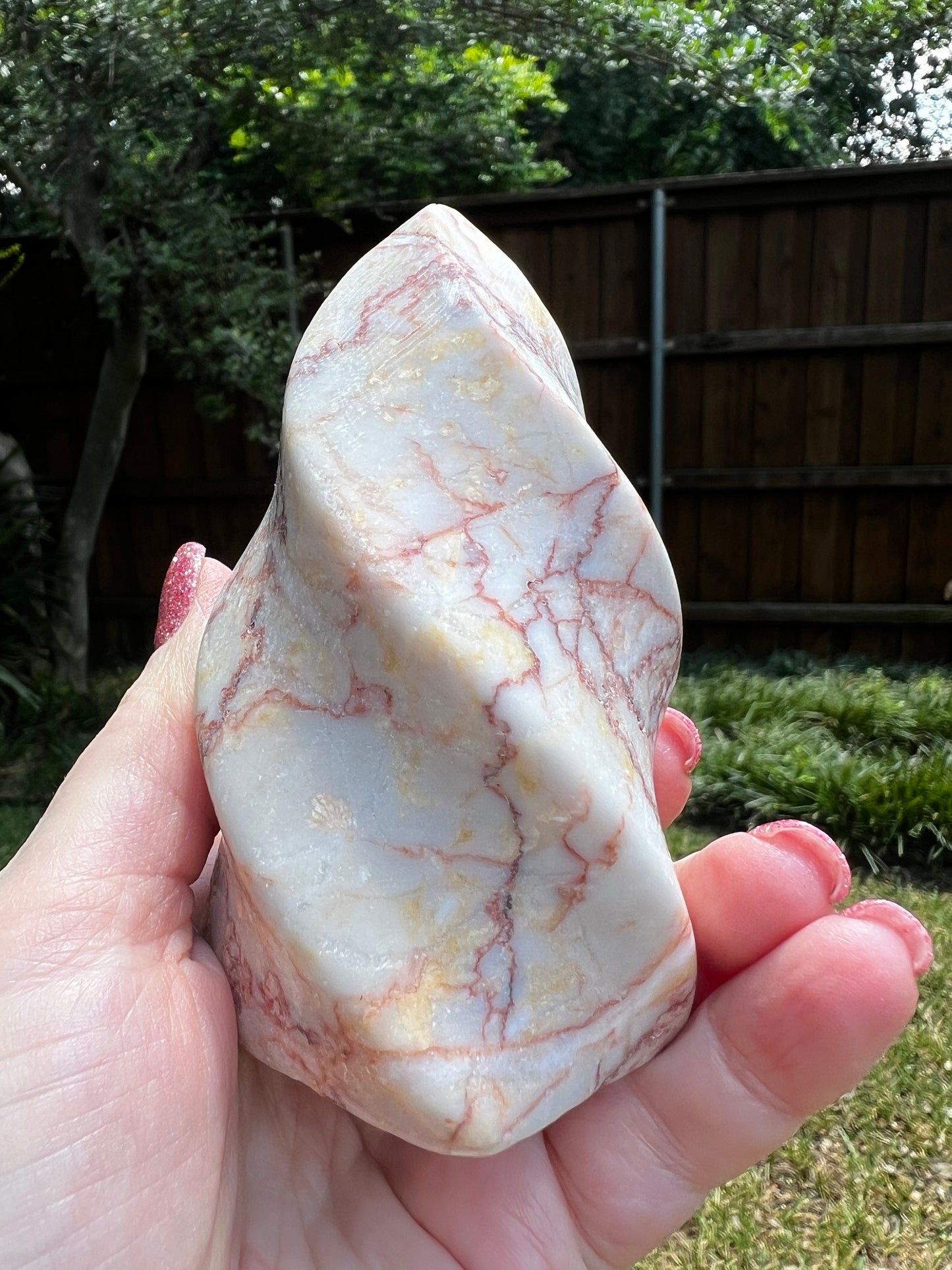 Red Network Jasper Flame, 4”, crystal healing, premium, classes, sessions