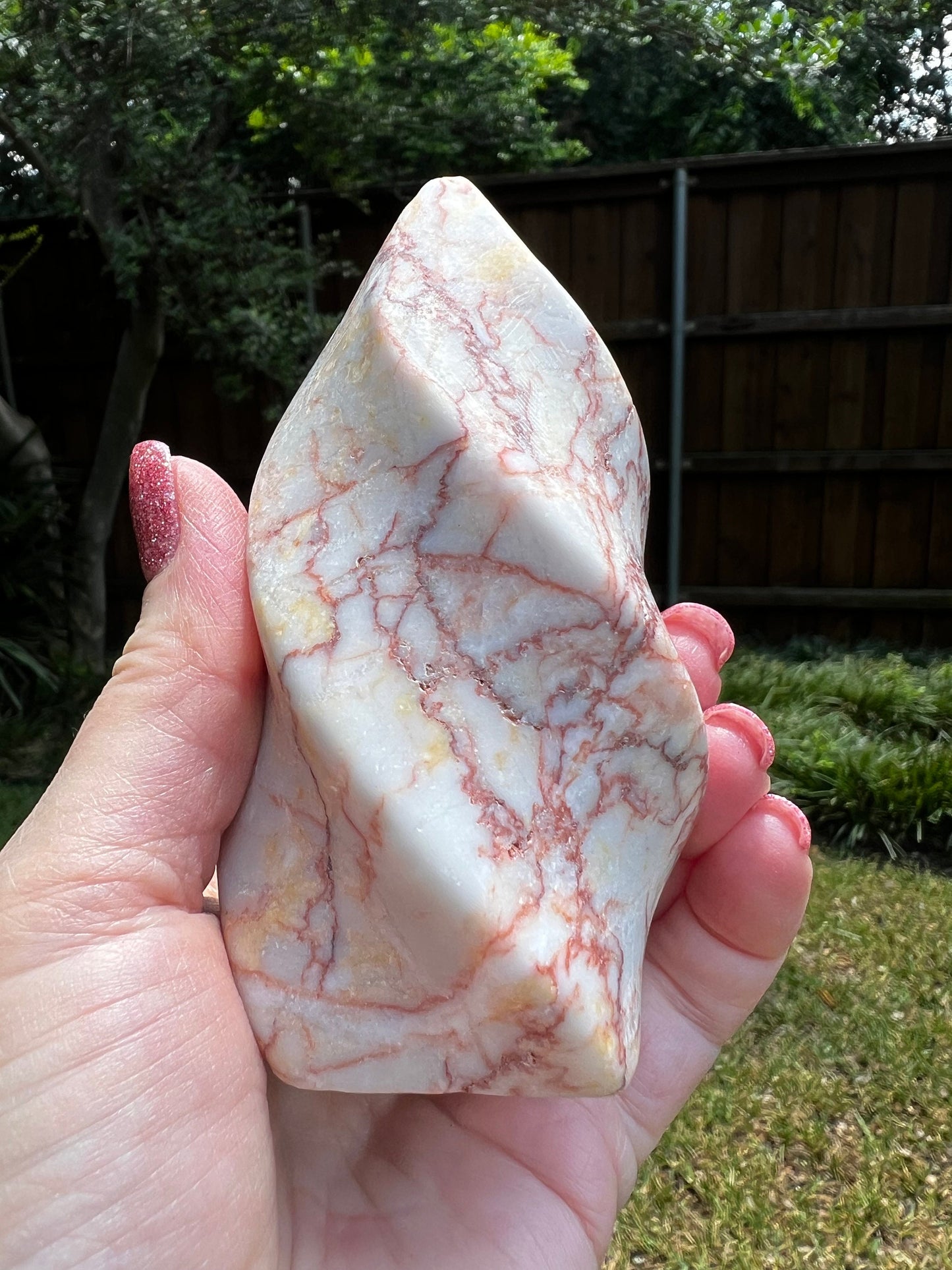 Red Network Jasper Flame, 4”, crystal healing, premium, classes, sessions