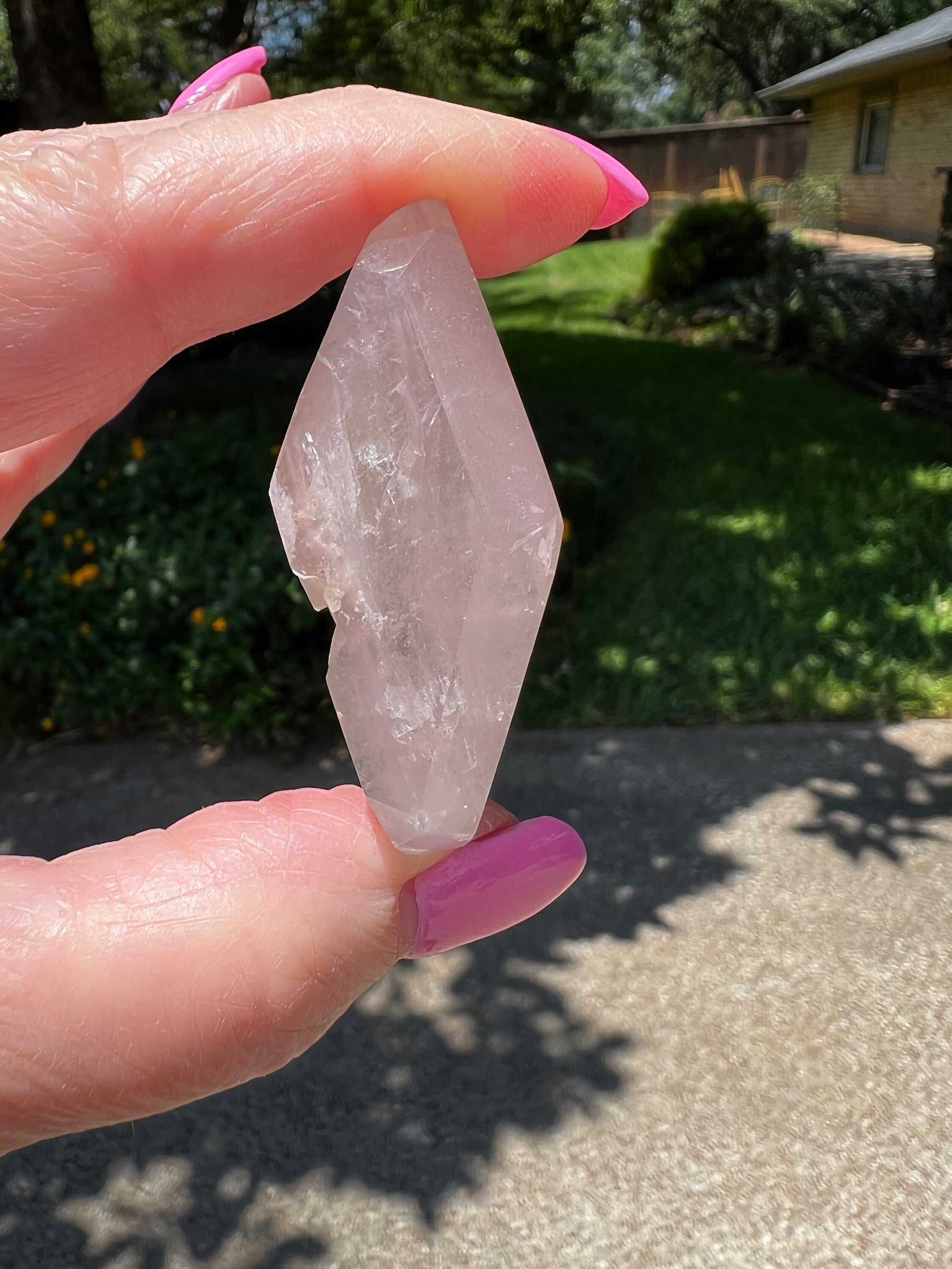 Rare Pink Lithium Lemurian, new, high quality, 2”, crystal healing, gift