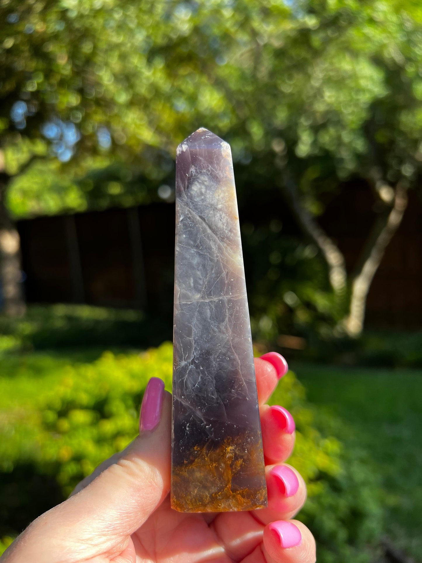 Fabulous Purple Chalcedony Tower, Exquisite, New, crystal healing, high vibration crystals