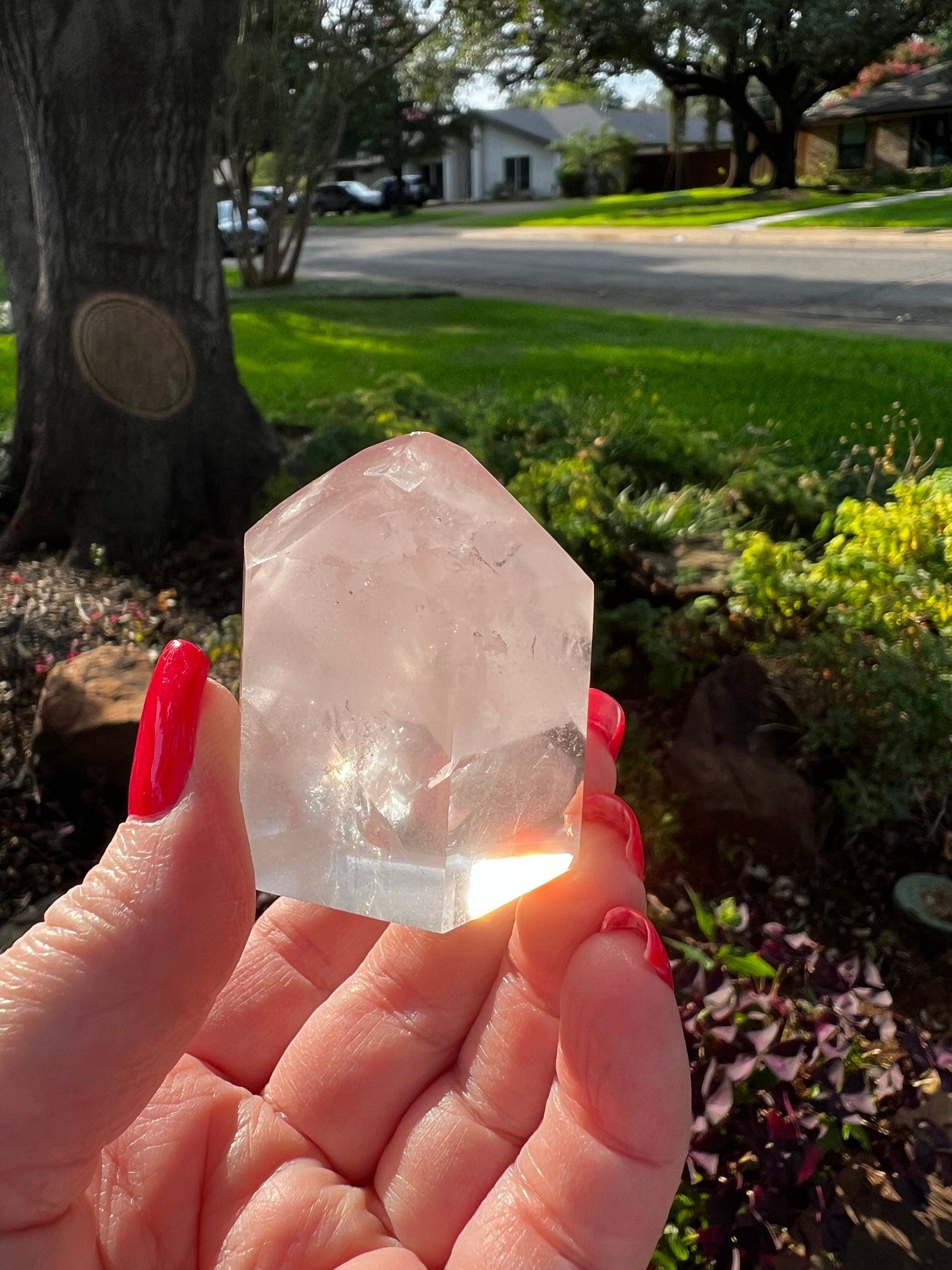 Rare Pink Lithium Lemurian, new, high quality, 1,8”, crystal healing, gift