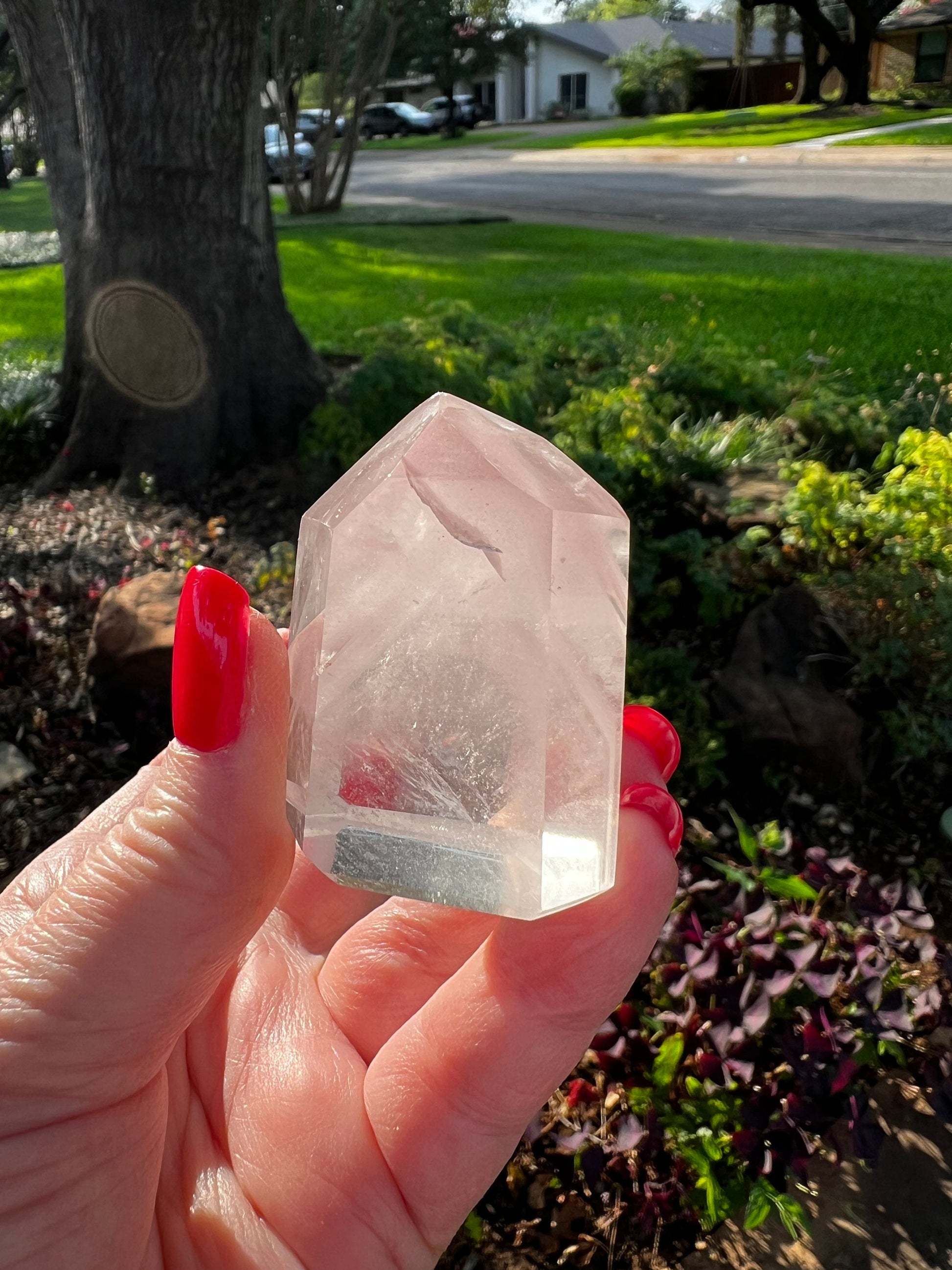 Rare Pink Lithium Lemurian, new, high quality, 1,8”, crystal healing, gift