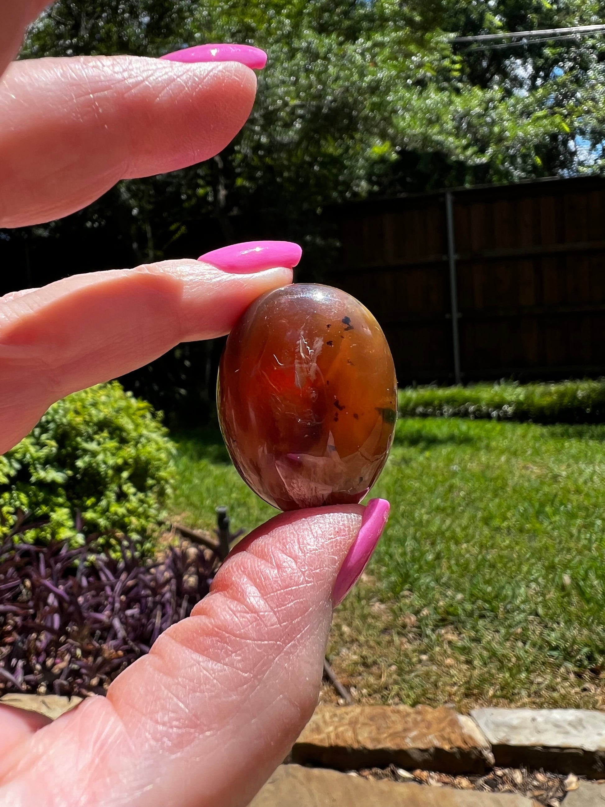 Pair of amber large tumbles, New, 1”, altar, gift, high vibration crystals, natural, crystal healing