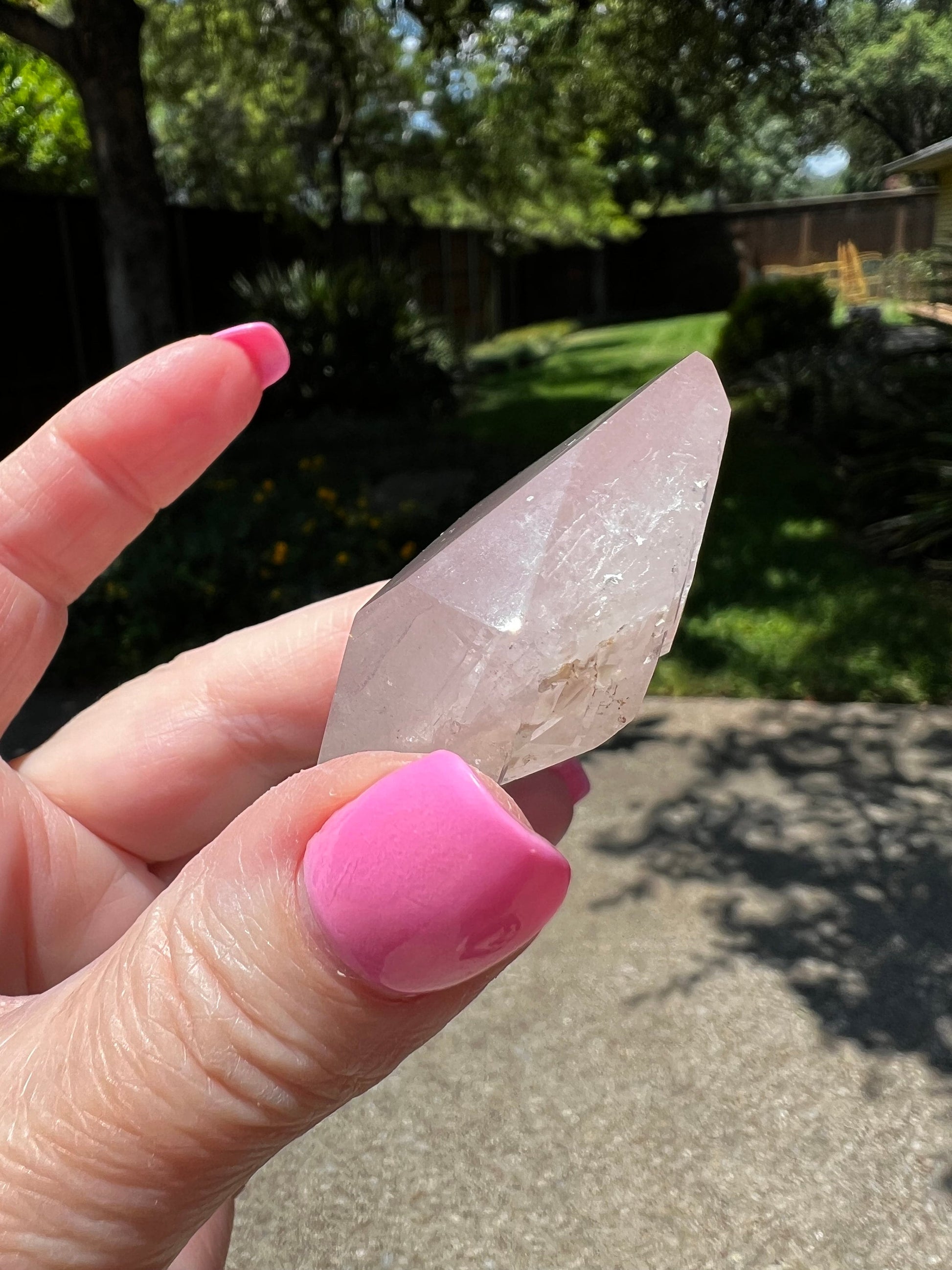 Rare Pink Lithium Lemurian, new, high quality, 2”, crystal healing, gift