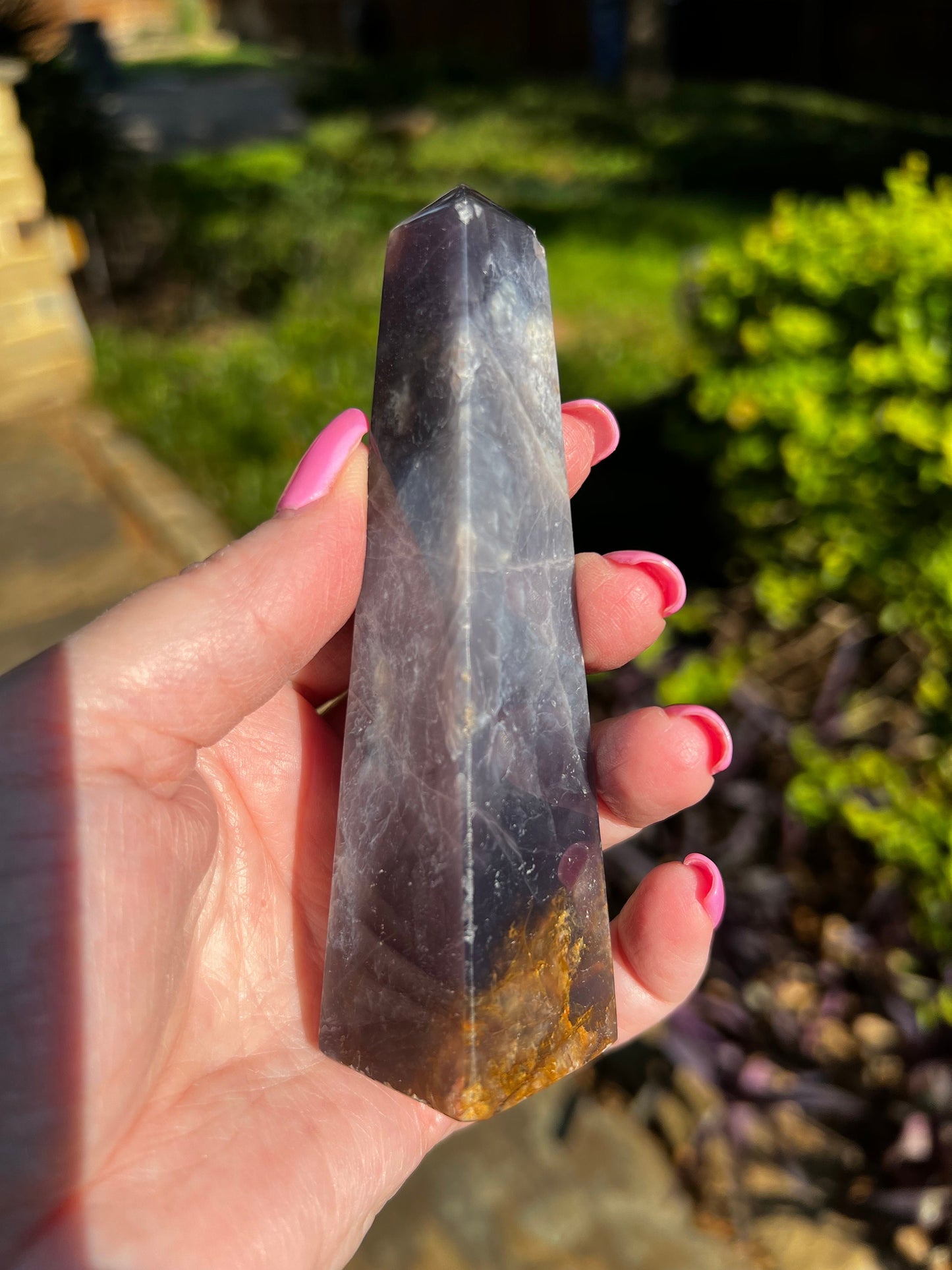 Fabulous Purple Chalcedony Tower, Exquisite, New, crystal healing, high vibration crystals