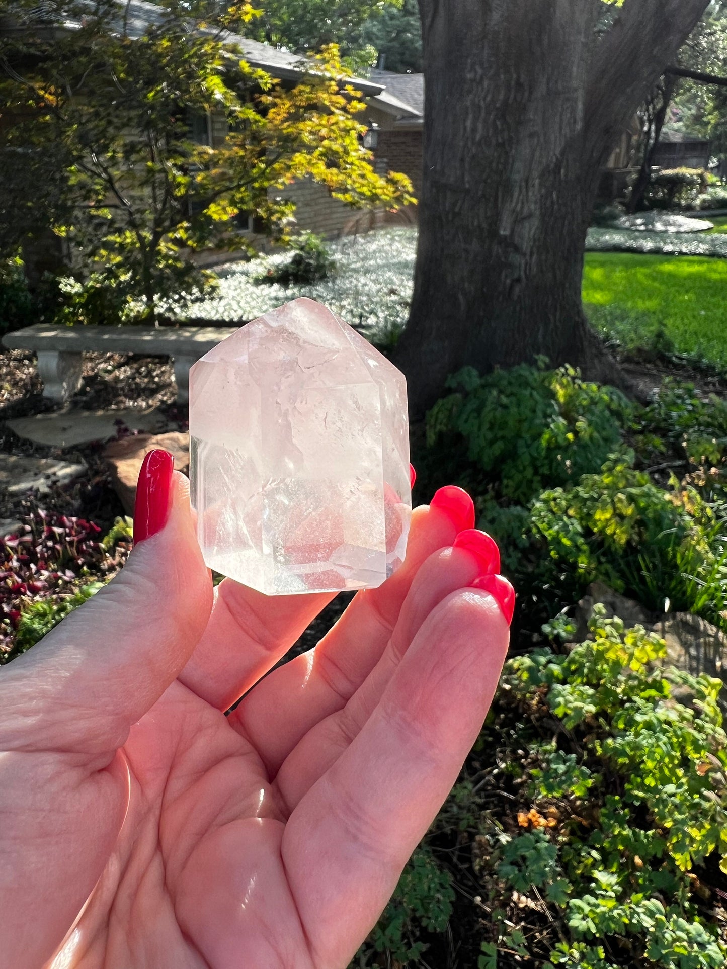 Rare Pink Lithium Lemurian, new, high quality, 1,8”, crystal healing, gift