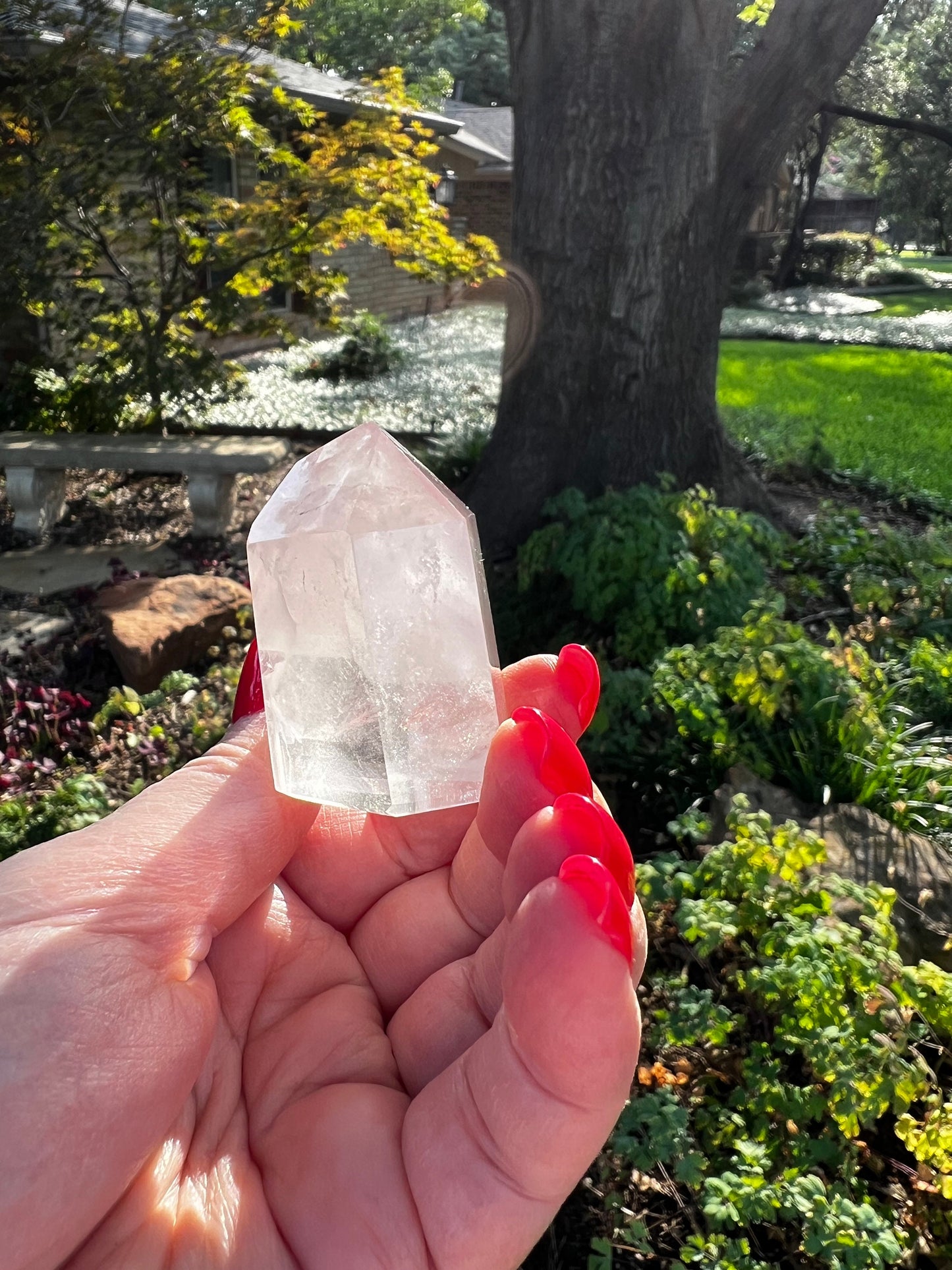 Rare Pink Lithium Lemurian, new, high quality, 1,8”, crystal healing, gift