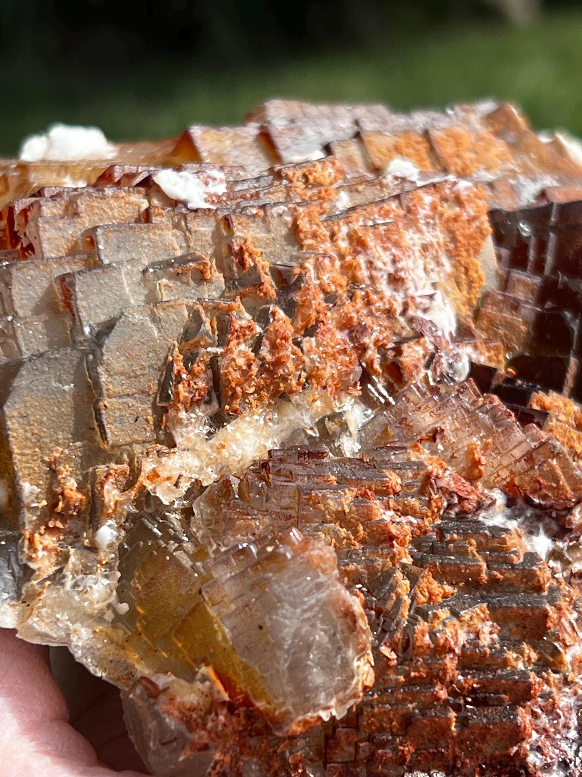 Stunning Red Purple Fluorite Raw Statement Piece, 1.14 pounds, 6”