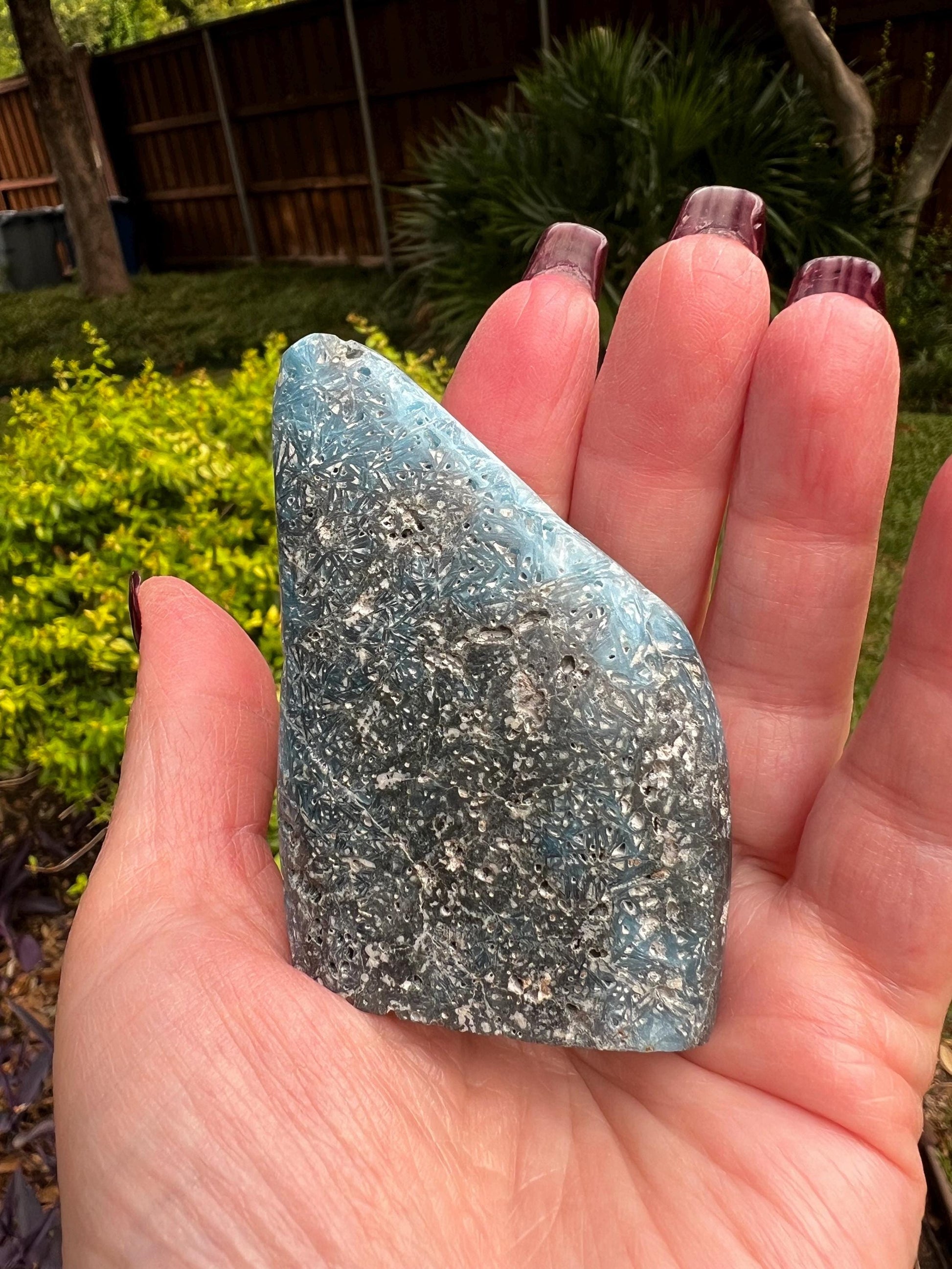 Nakauriite tower, Blue Ice, Glacierite, 2.7”, new, gift, altar, crystals, high vibration crystals, rare