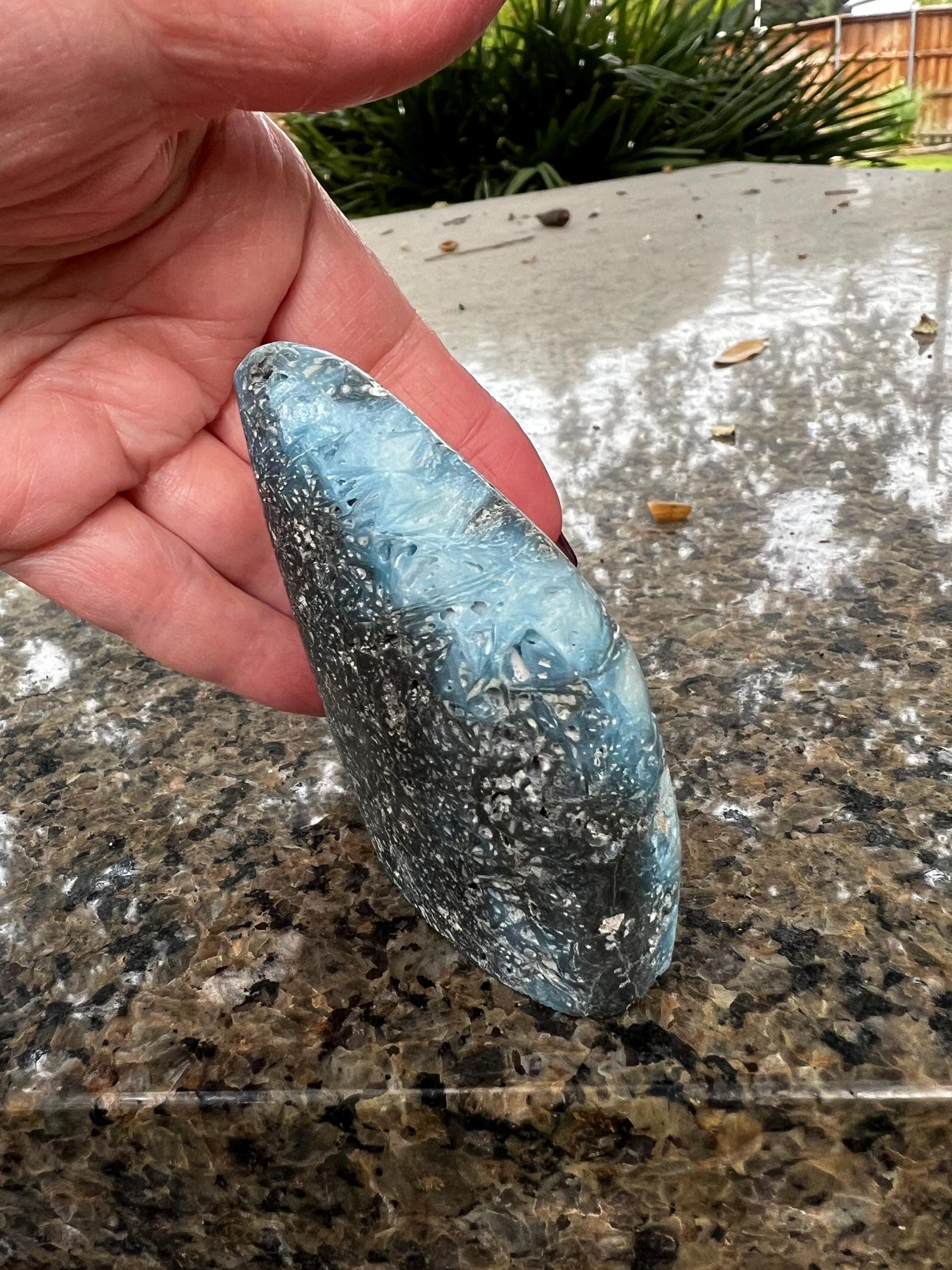 Nakauriite tower, Blue Ice, Glacierite, 2.7”, new, gift, altar, crystals, high vibration crystals, rare