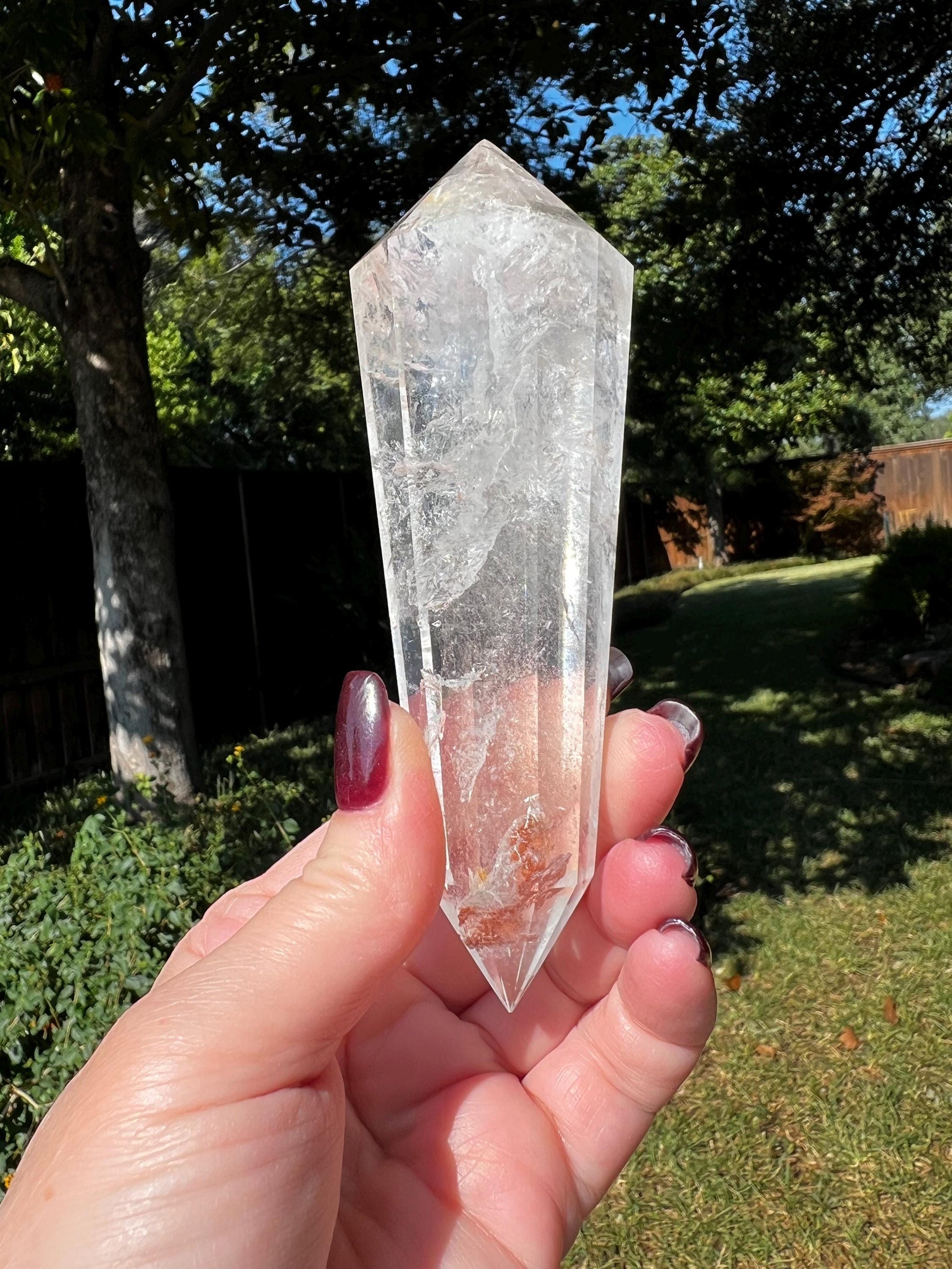 Stunning Lemurian Vogel DT from Brazil, 5.25”, high vibration crystals, altar gift, AAA premium