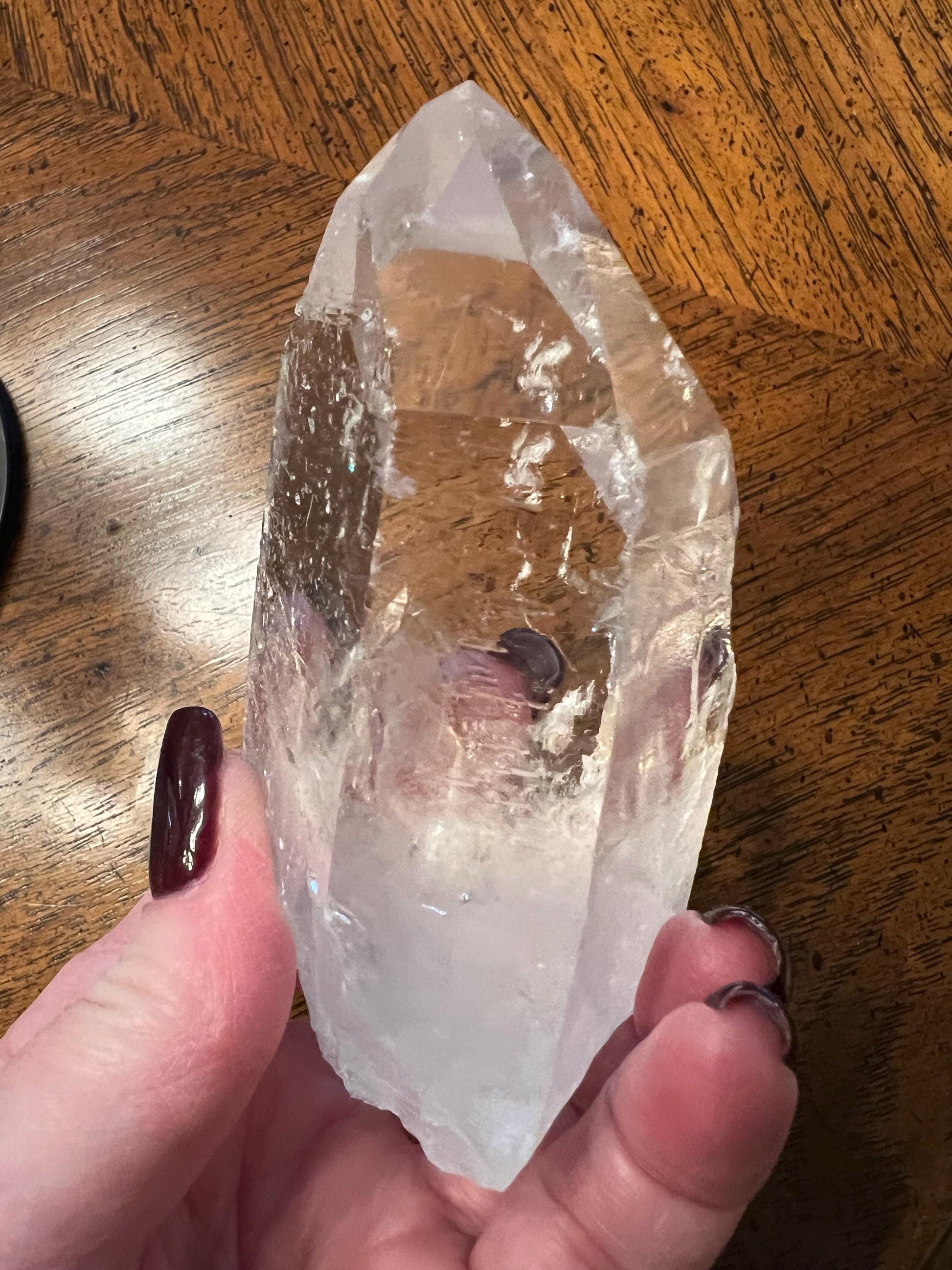 Starbrary Lemurian Wand, Rare, New, gift, 8.5 ounces, 4”, crystal healing, high vibration crystals