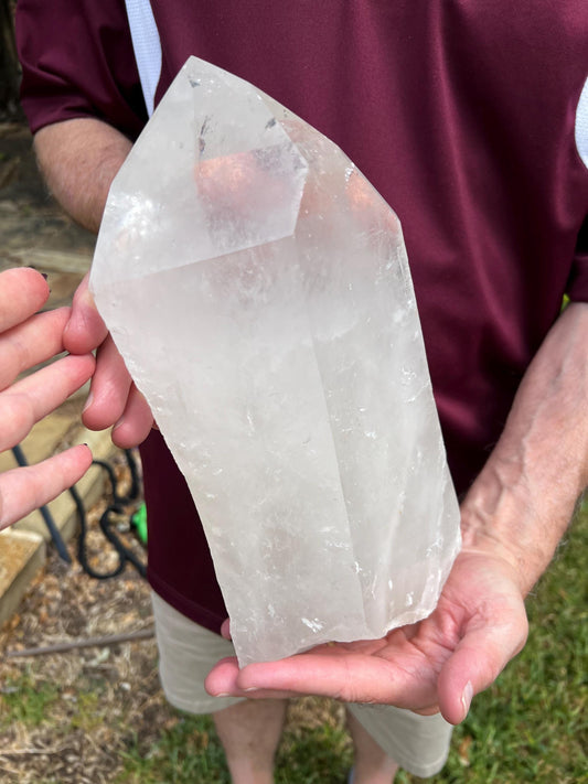 Colossal Starbrary Lemurian Wand, Rare, New, gift, 10.9 lbs , 11.25” statement piece, high vibration crystals