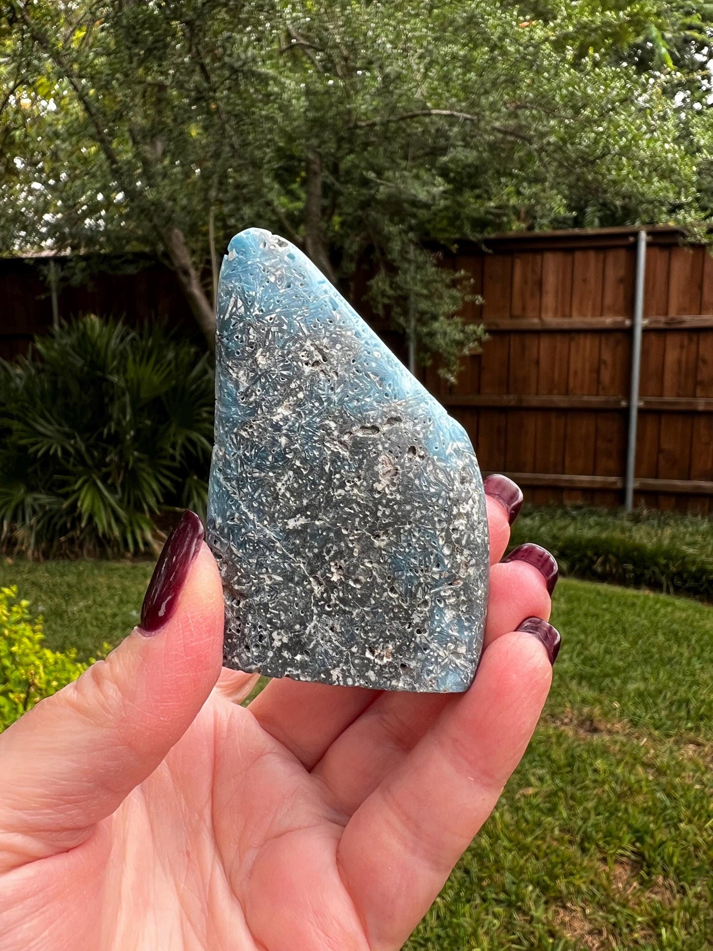 Nakauriite tower, Blue Ice, Glacierite, 2.7”, new, gift, altar, crystals, high vibration crystals, rare