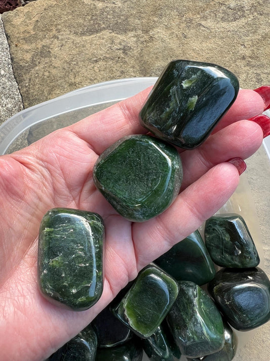 Nephrite Jade Tumble, new, beautiful premium, gifts, crystals, crystal healing