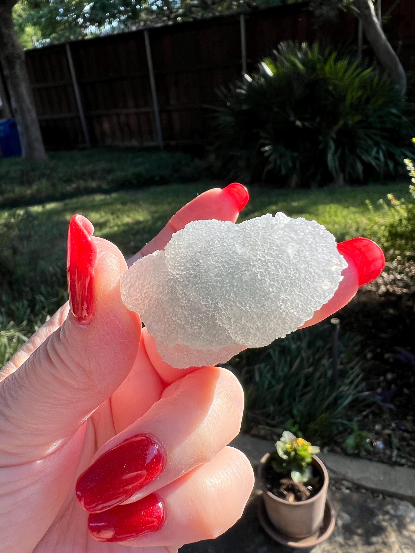 Crystalline Chalcedony Stalactite, Exquisite, New, crystal healing, high vibration crystals, 1.5”