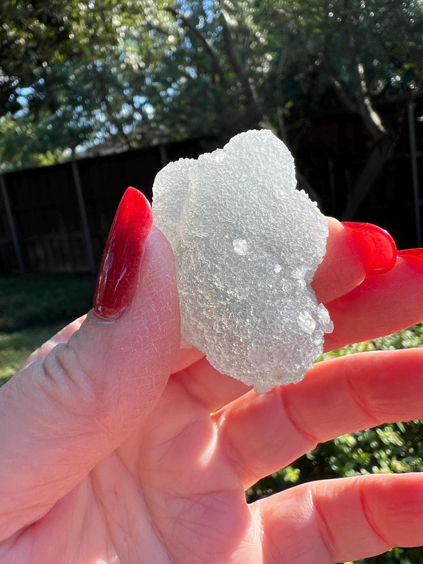 Crystalline Chalcedony Stalactite, Exquisite, New, crystal healing, high vibration crystals, 1.5”