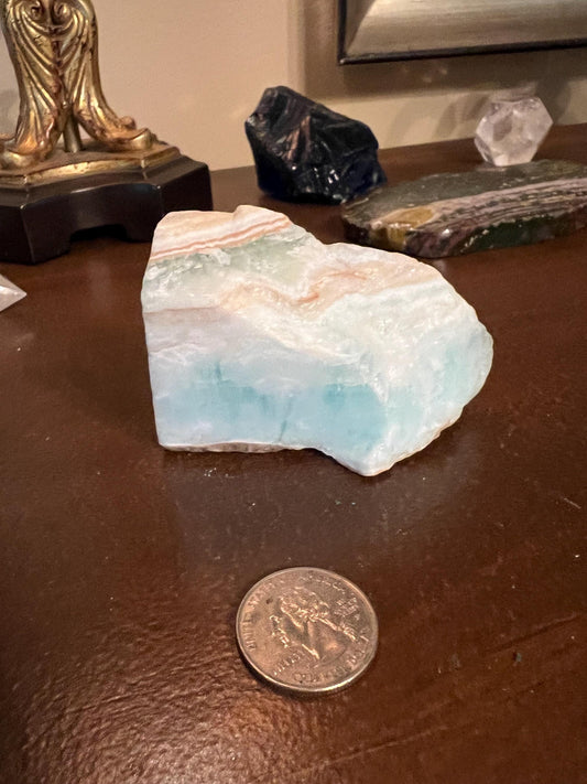 Caribbean Blue Calcite, AA grade raw chunk, natural, Crystals, crystal healing, rocks, specimen, high vibration healing sessions