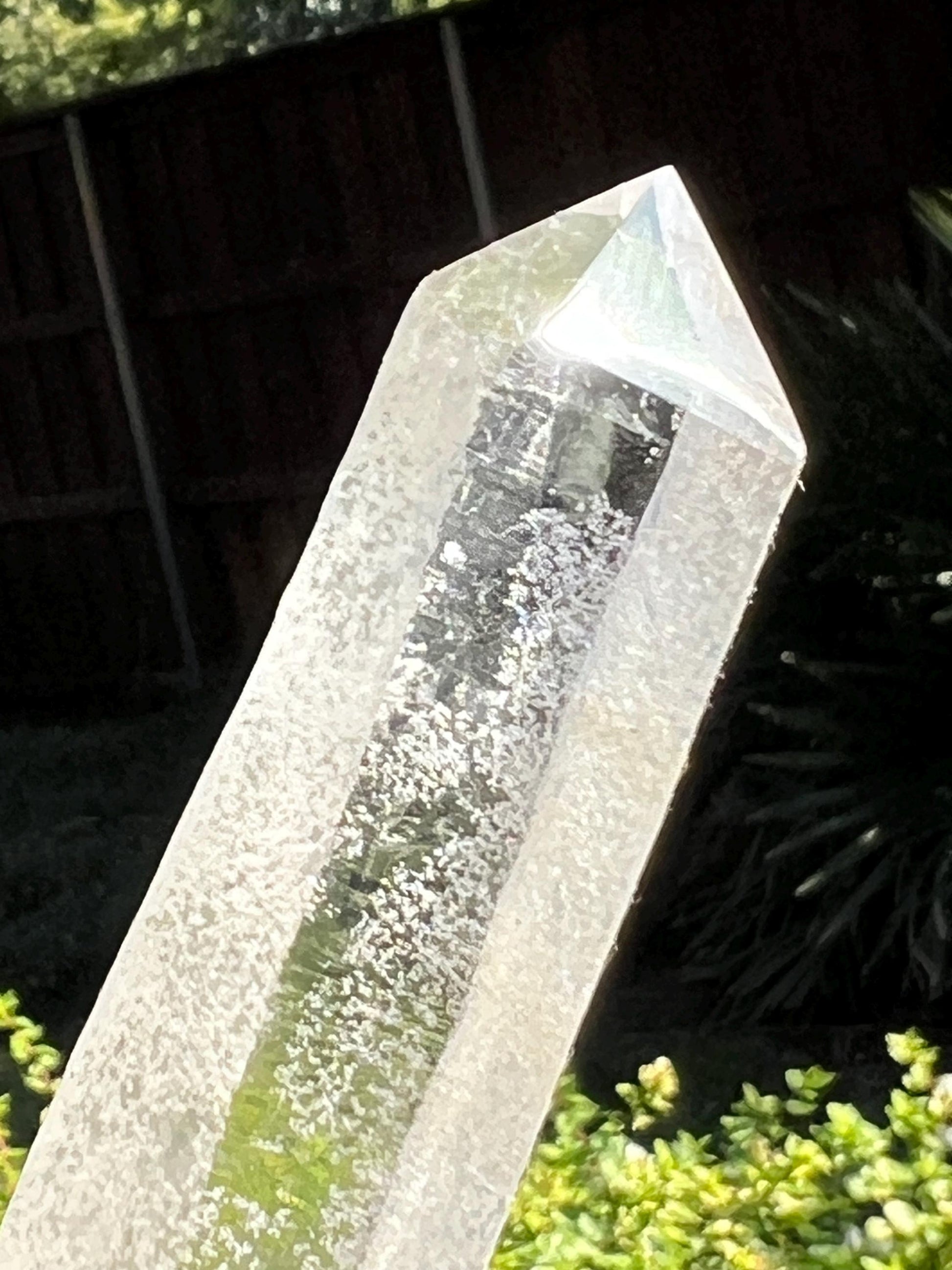 Divine Sugar DT Laser Singing Lemurian Wand 6.7”, New, gift, altar, high vibration crystals