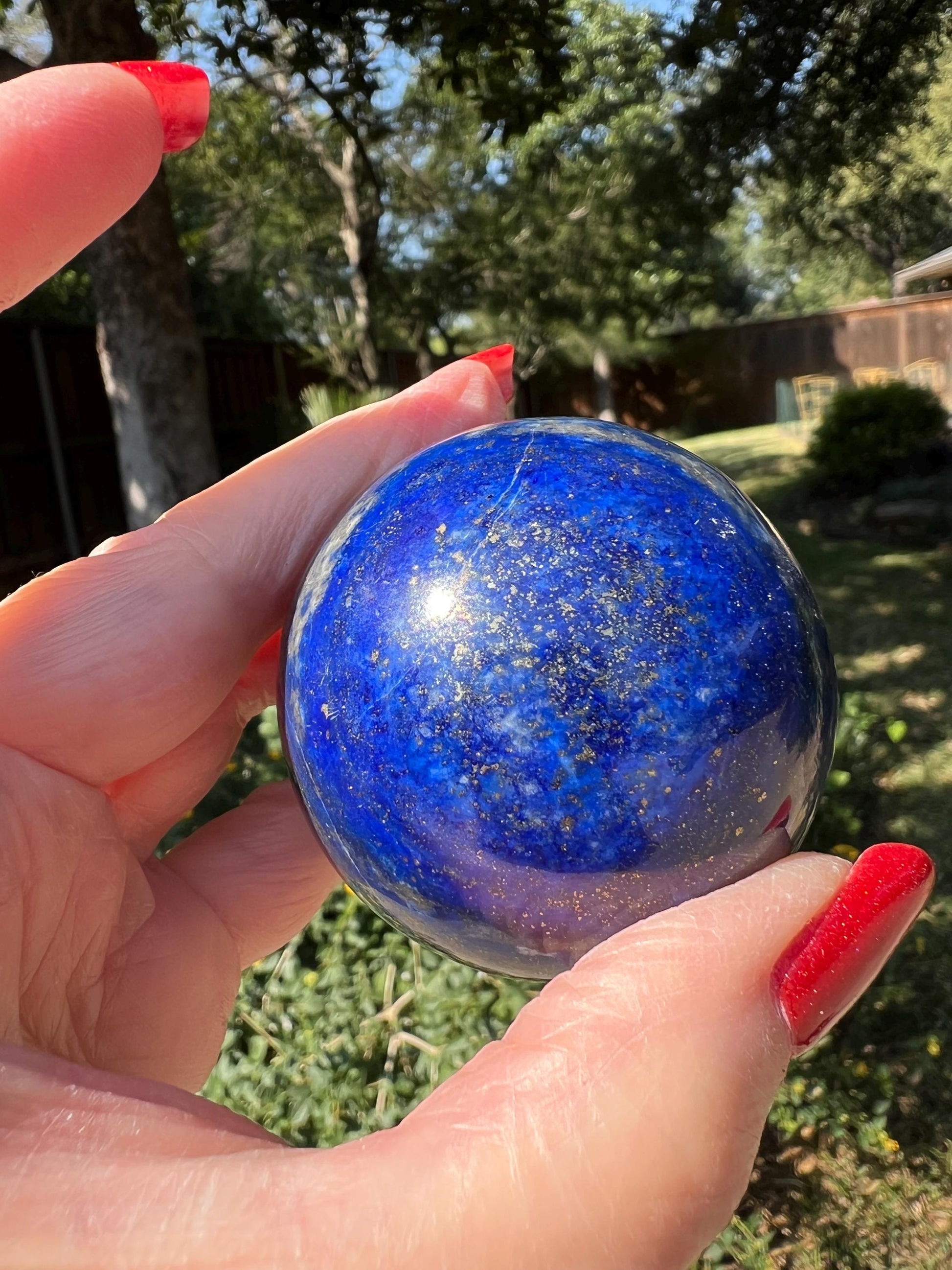 Lapis Lazuli sphere, 6.6”, New, High Vibration Crystals, Crystal Healing, altar, gift