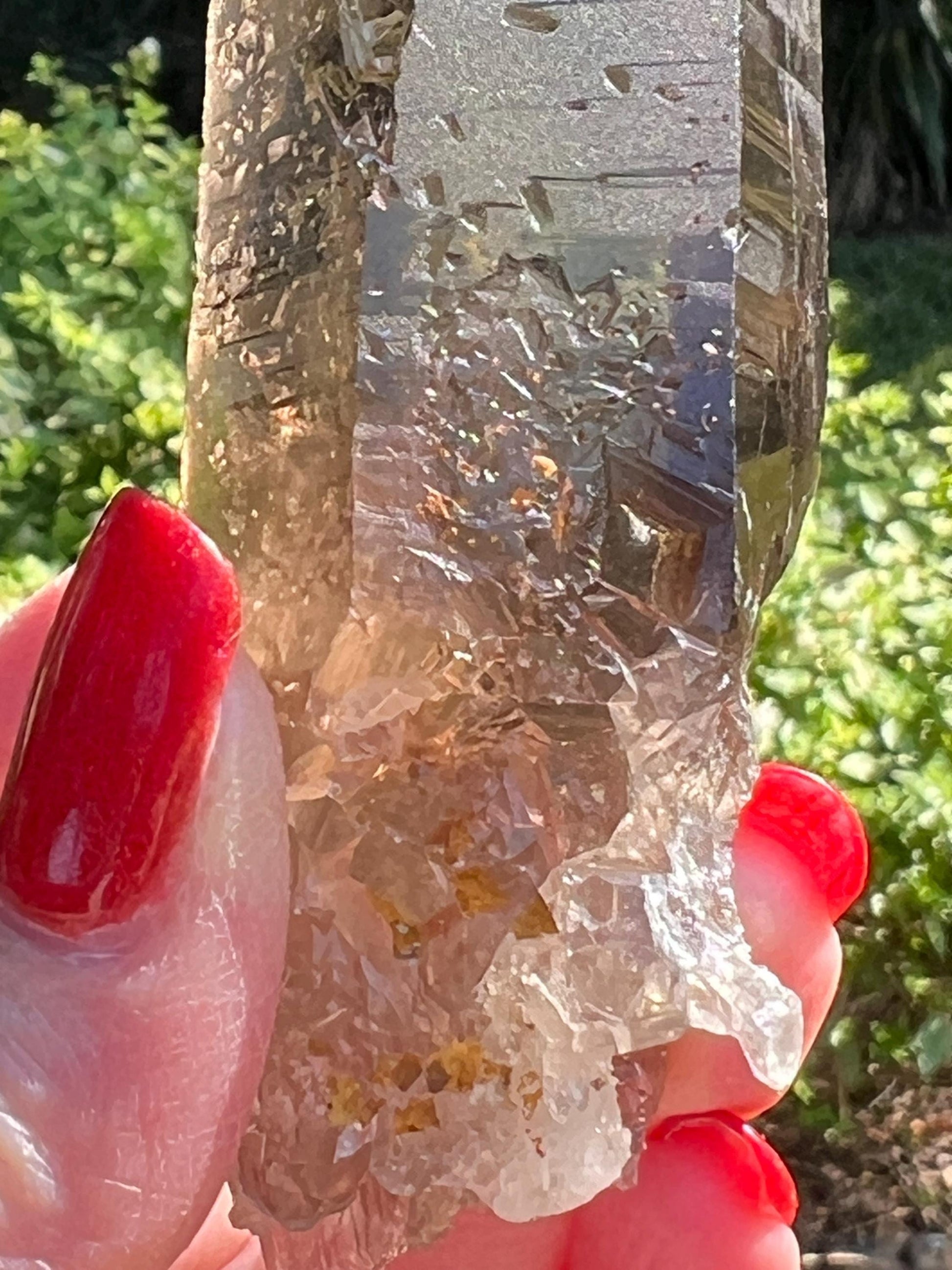 Smoky Lemurian wand, 3.5”, record keepers, high vibration crystals, crystal healing, gift