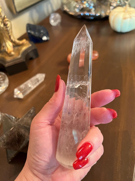 Stunning Lemurian Vogel from Brazil, 6.25”, high vibration crystals, altar gift, AAA premium