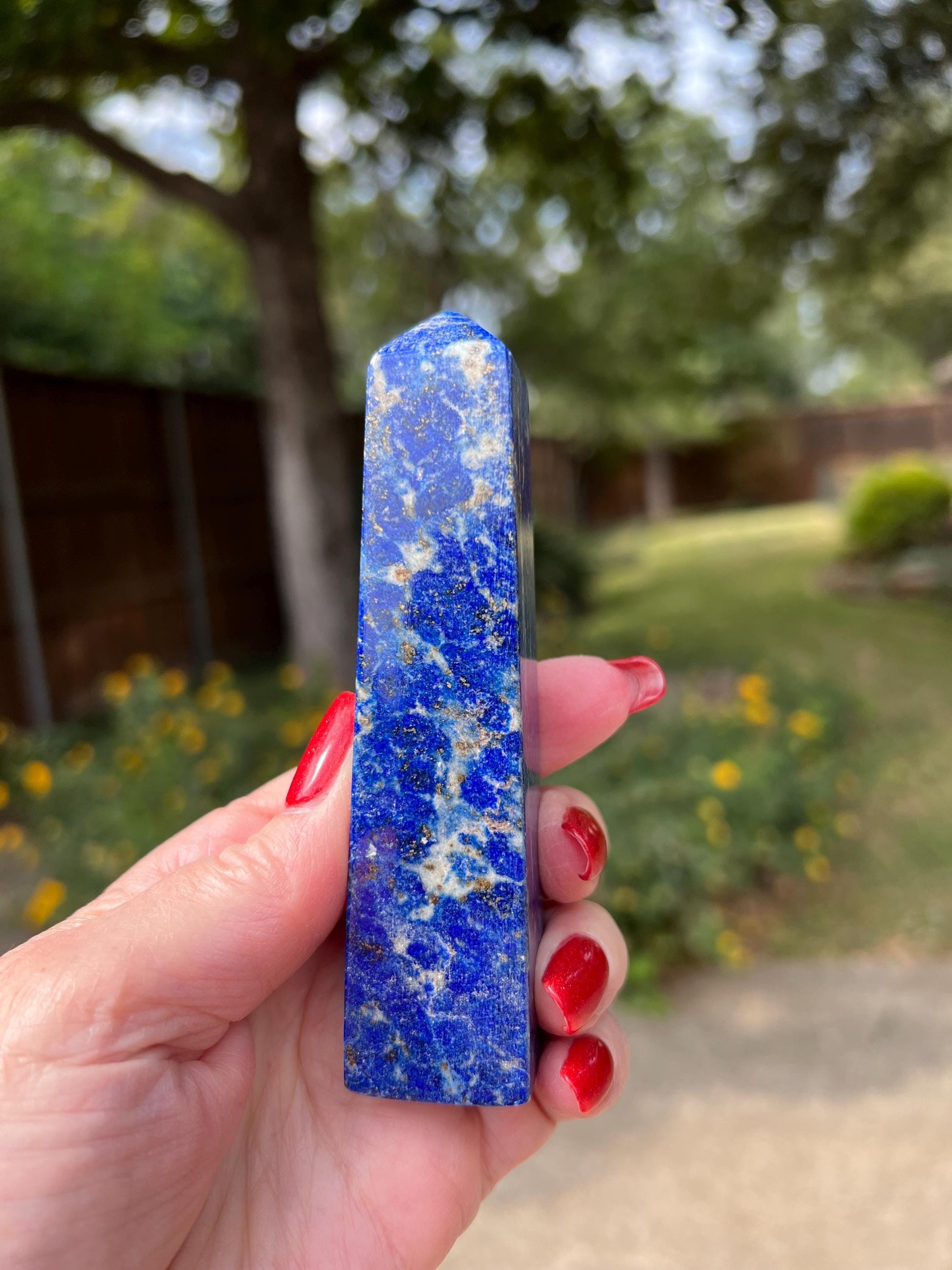 Lapis Lazuli Tower AAA, 4.5”, New, Crystal Healing, Gift, Altar, High Vibration Crystals