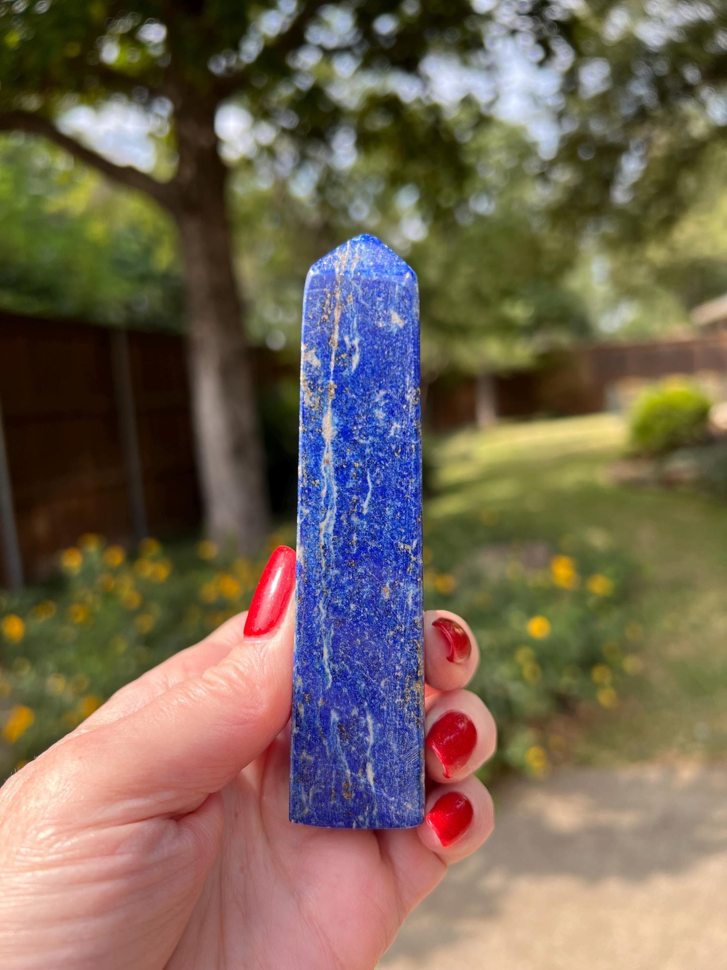 Lapis Lazuli Tower AAA, 4.5”, New, Crystal Healing, Gift, Altar, High Vibration Crystals