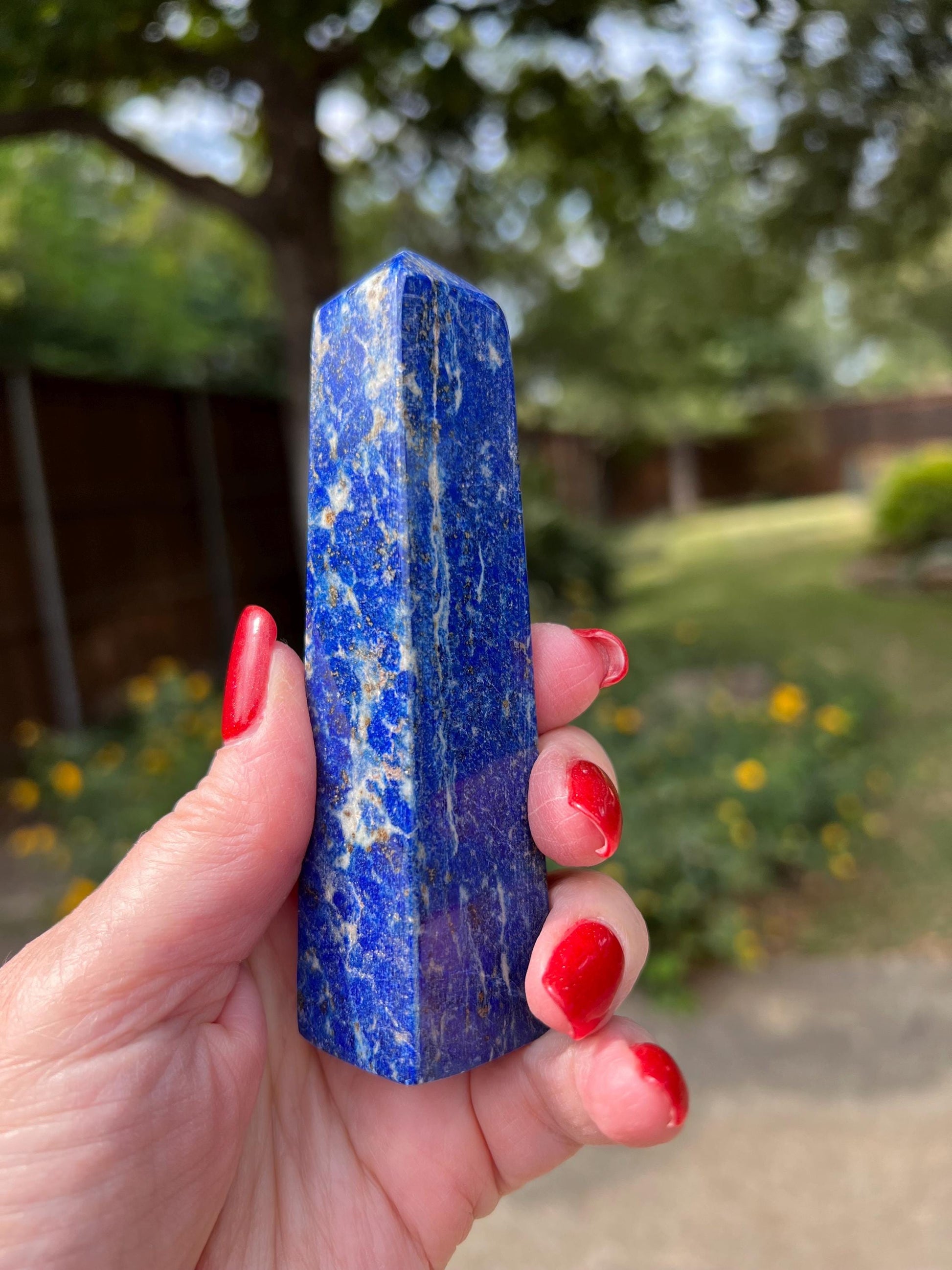 Lapis Lazuli Tower AAA, 4.5”, New, Crystal Healing, Gift, Altar, High Vibration Crystals