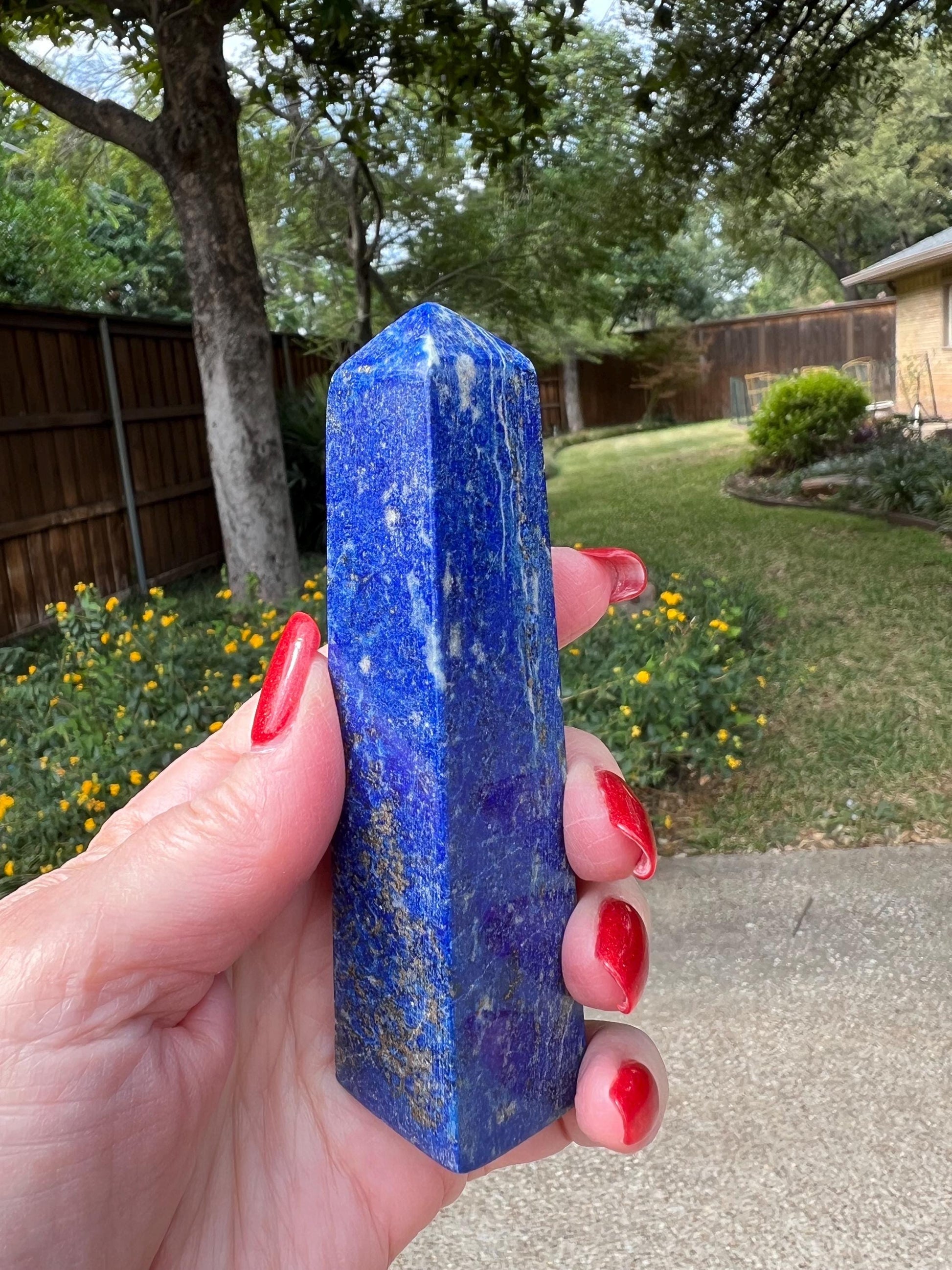 Lapis Lazuli Tower AAA, 4.5”, New, Crystal Healing, Gift, Altar, High Vibration Crystals