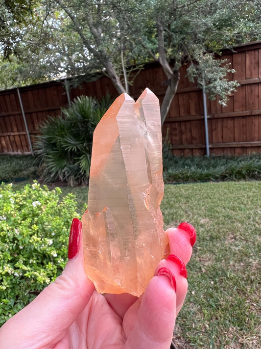 Rare Twin Gold Lemurian, new, high quality, 3.5”, crystal healing, gift