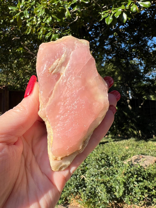 Pink Aragonite Raw Freeform, 4”, New, Crystal Healing, Gift, Altar, High Vibration Crystals