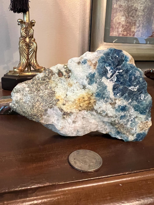 Amazing Sodalite Specimen statement piece, new, authentic, 4.25”, high vibration crystals, altar, crystal magick, crystal healing