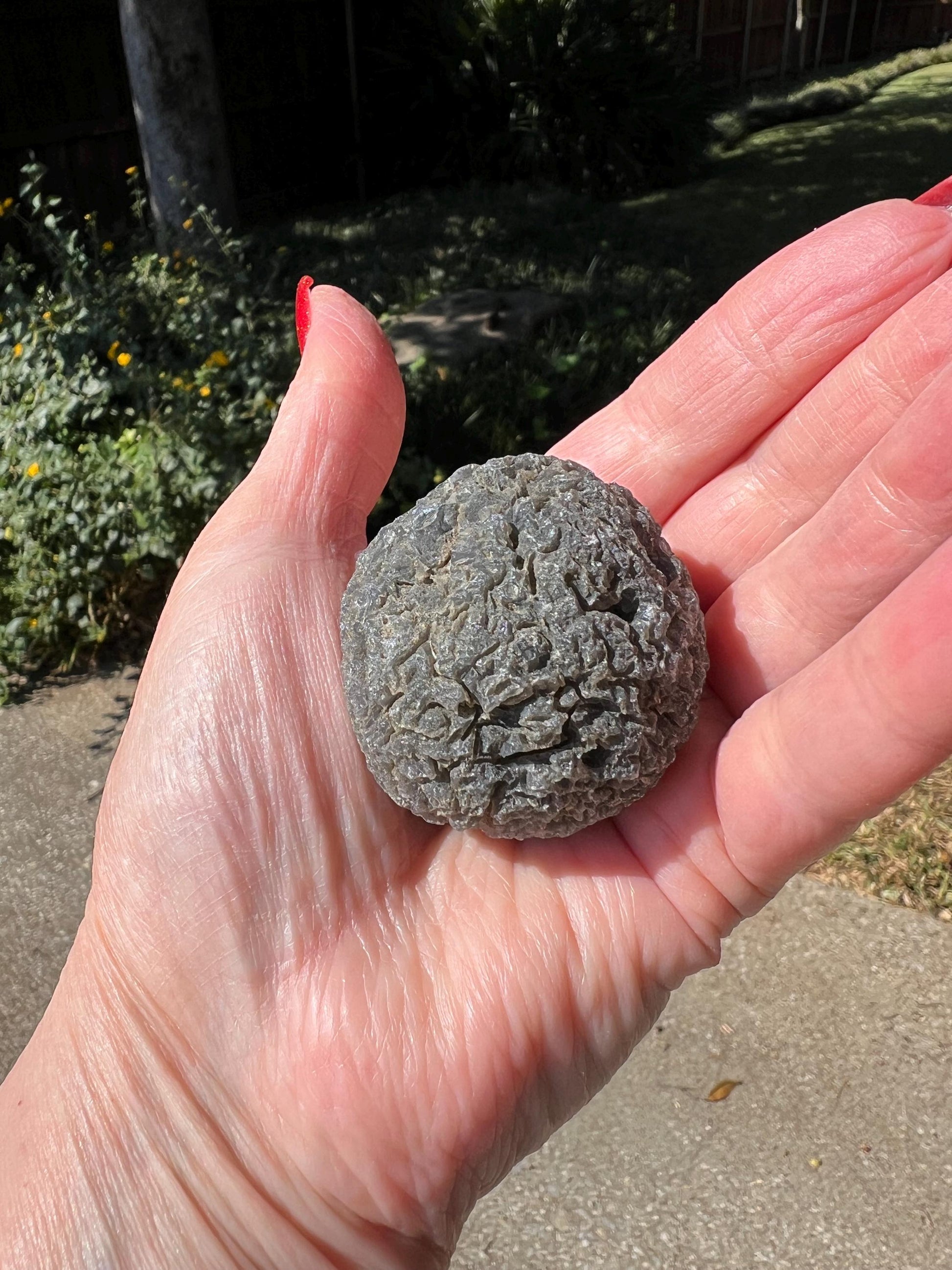 Large Agni Manitite Tektite Palm Stone, Tumbled, 1.75”, new in shop and hand-collected, high vibration crystals