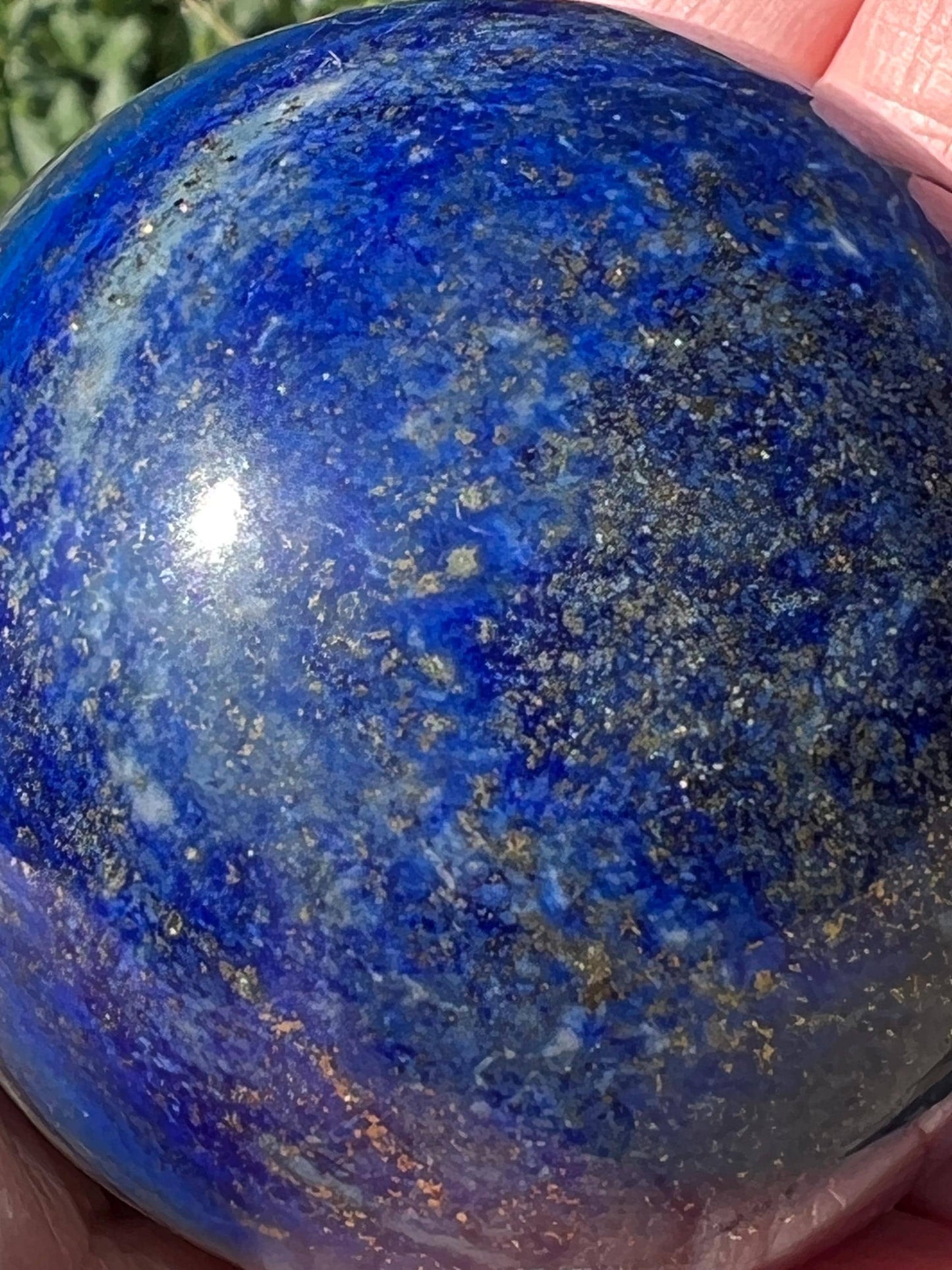 Lapis Lazuli sphere, 6.6”, New, High Vibration Crystals, Crystal Healing, altar, gift